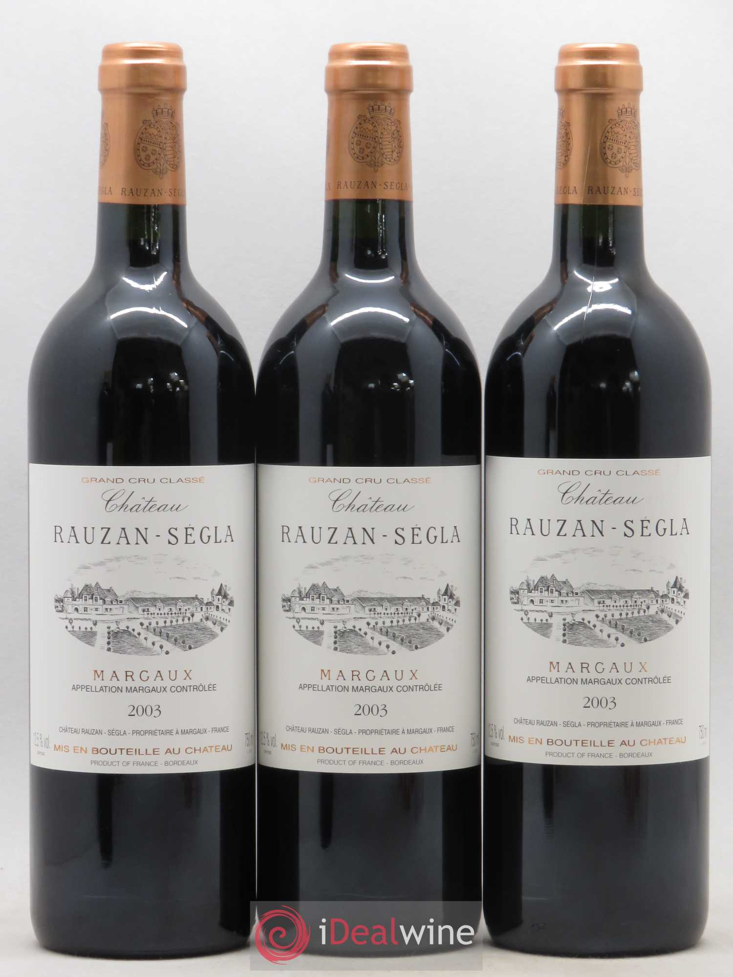 Château Rauzan Ségla Grand Cru Classé 2003 - Lot de 12 bouteilles - 2