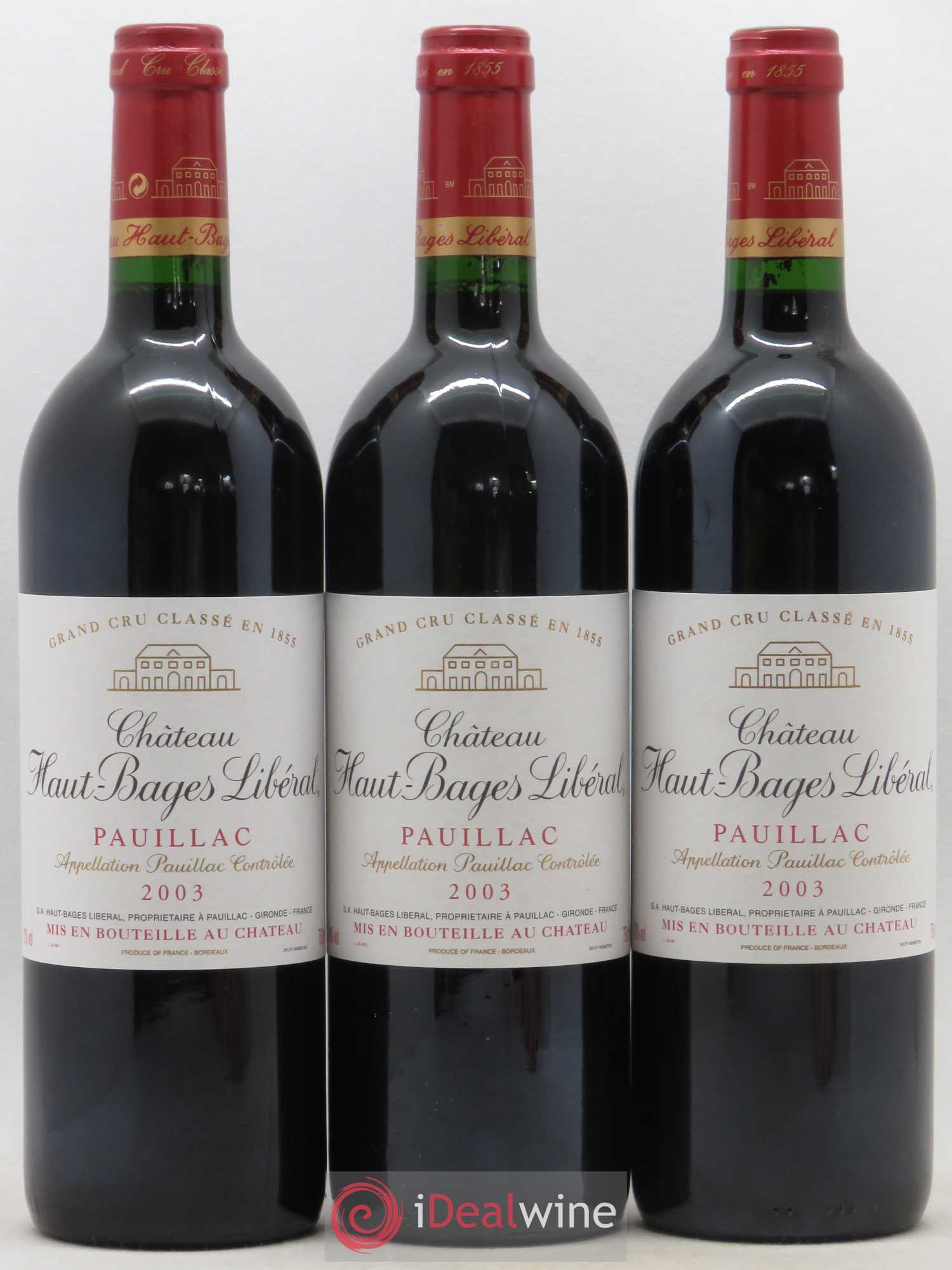 Château Haut Bages Libéral 5ème Grand Cru Classé 2003 - Lot de 12 bouteilles - 3