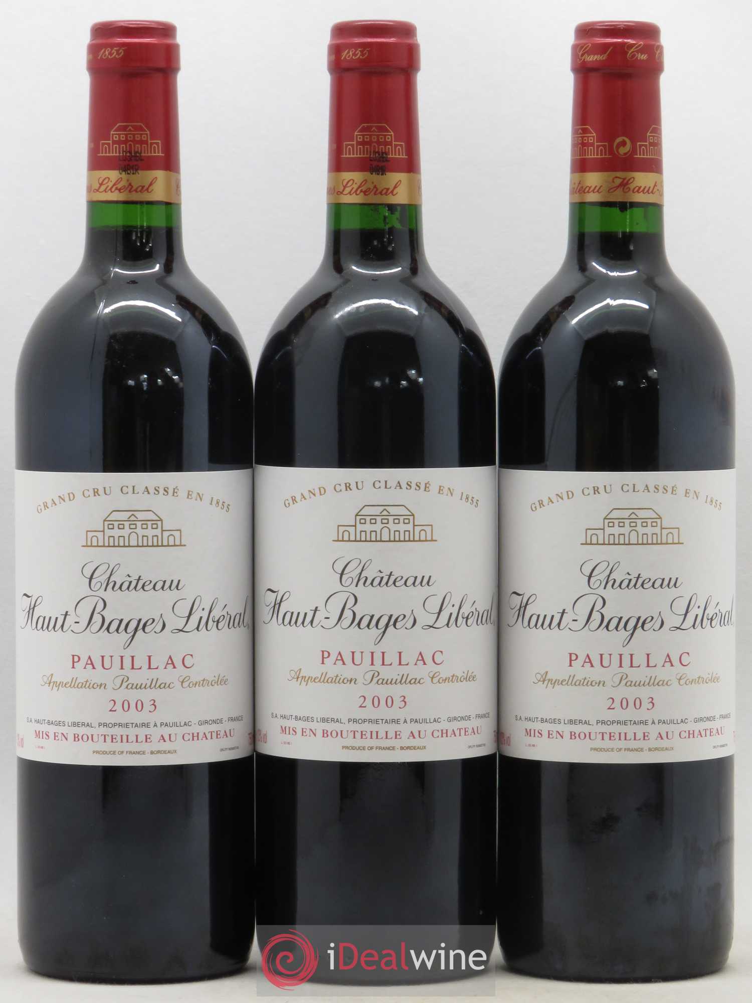 Château Haut Bages Libéral 5ème Grand Cru Classé 2003 - Lot de 12 bouteilles - 4