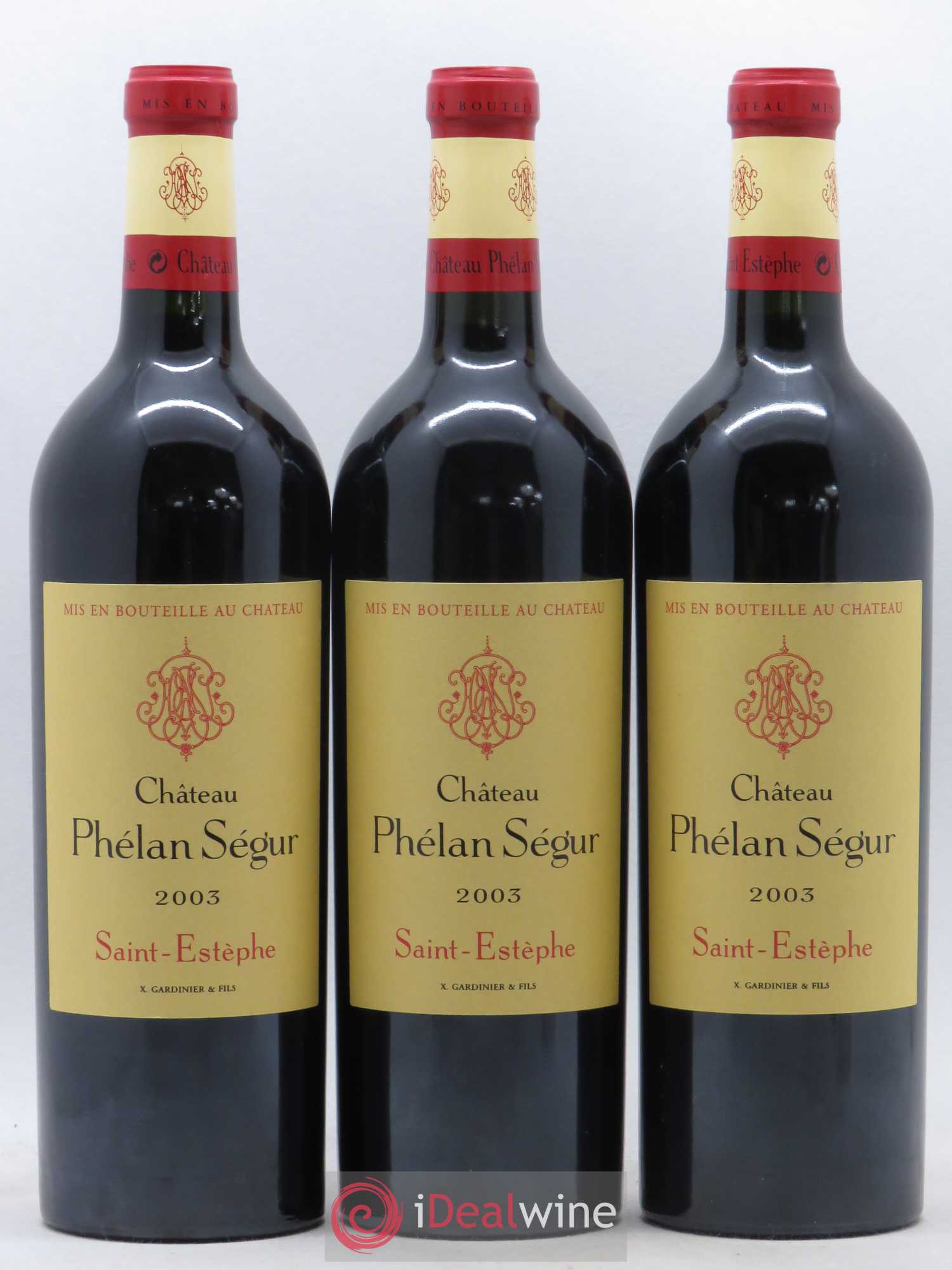 Château Phélan Ségur 2003 - Lot de 12 bouteilles - 2