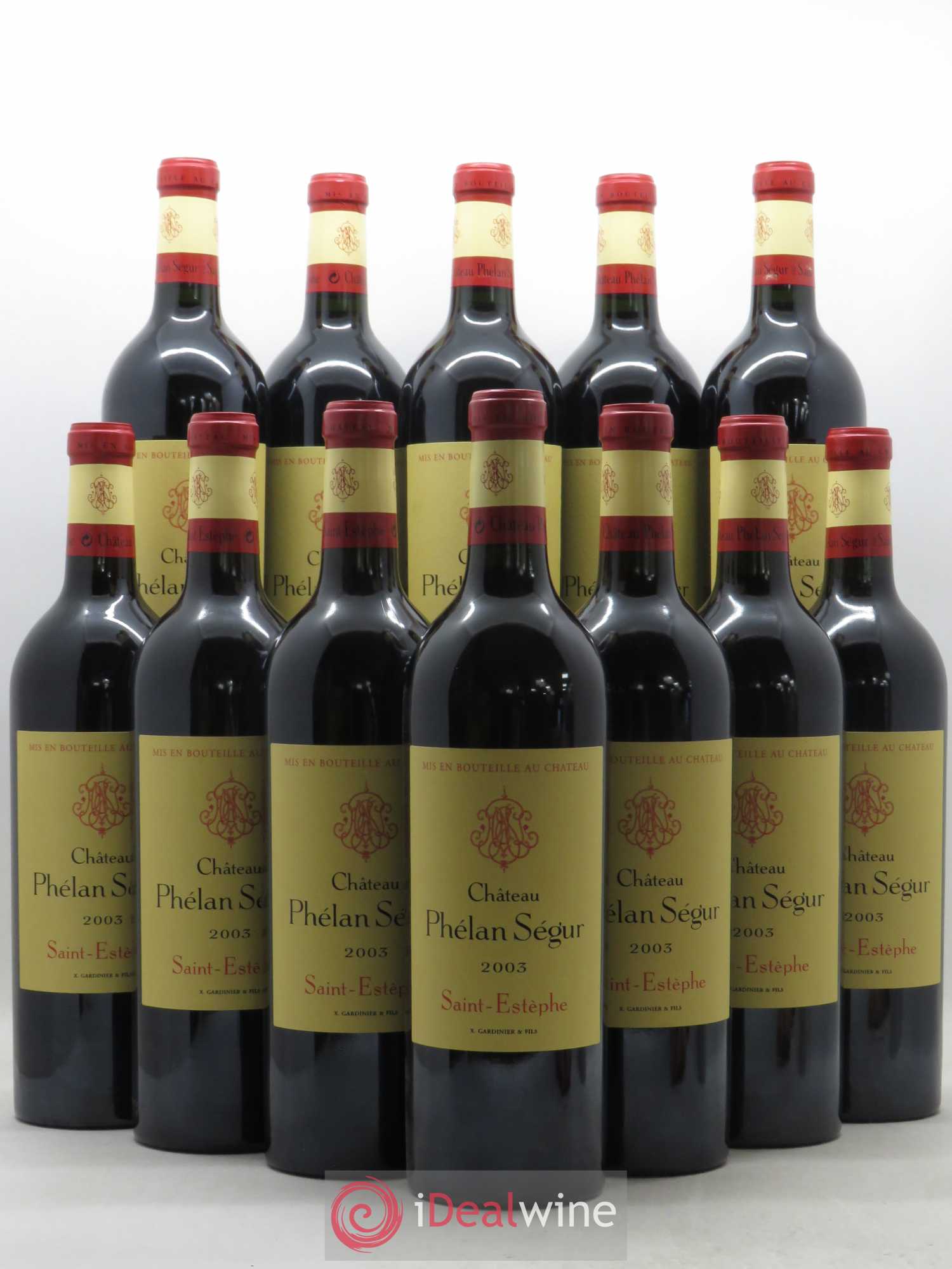 Château Phélan Ségur 2003 - Lot de 12 bouteilles - 0