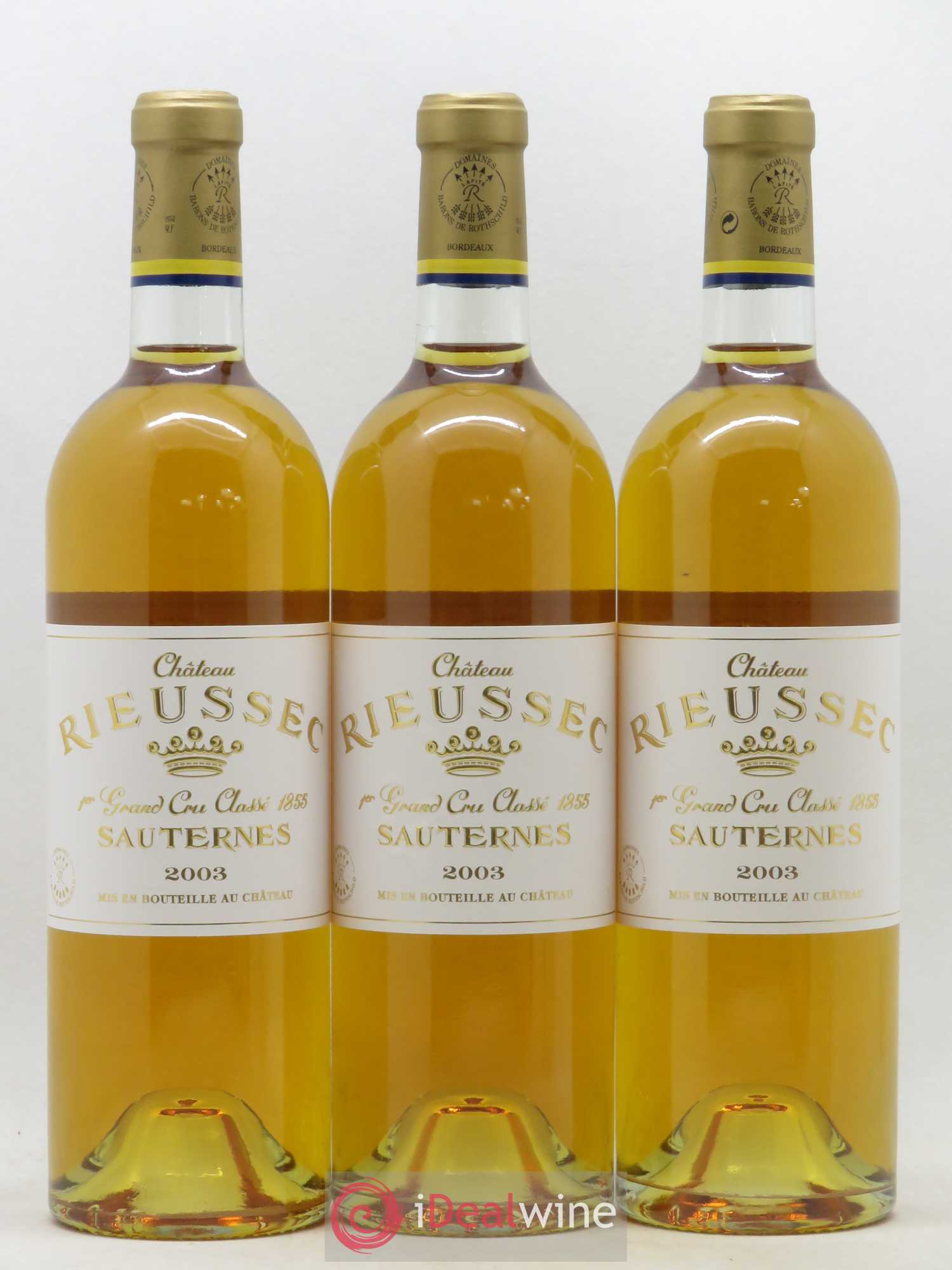 Château Rieussec 1er Grand Cru Classé 2003 - Lotto di 12 bottiglie - 2