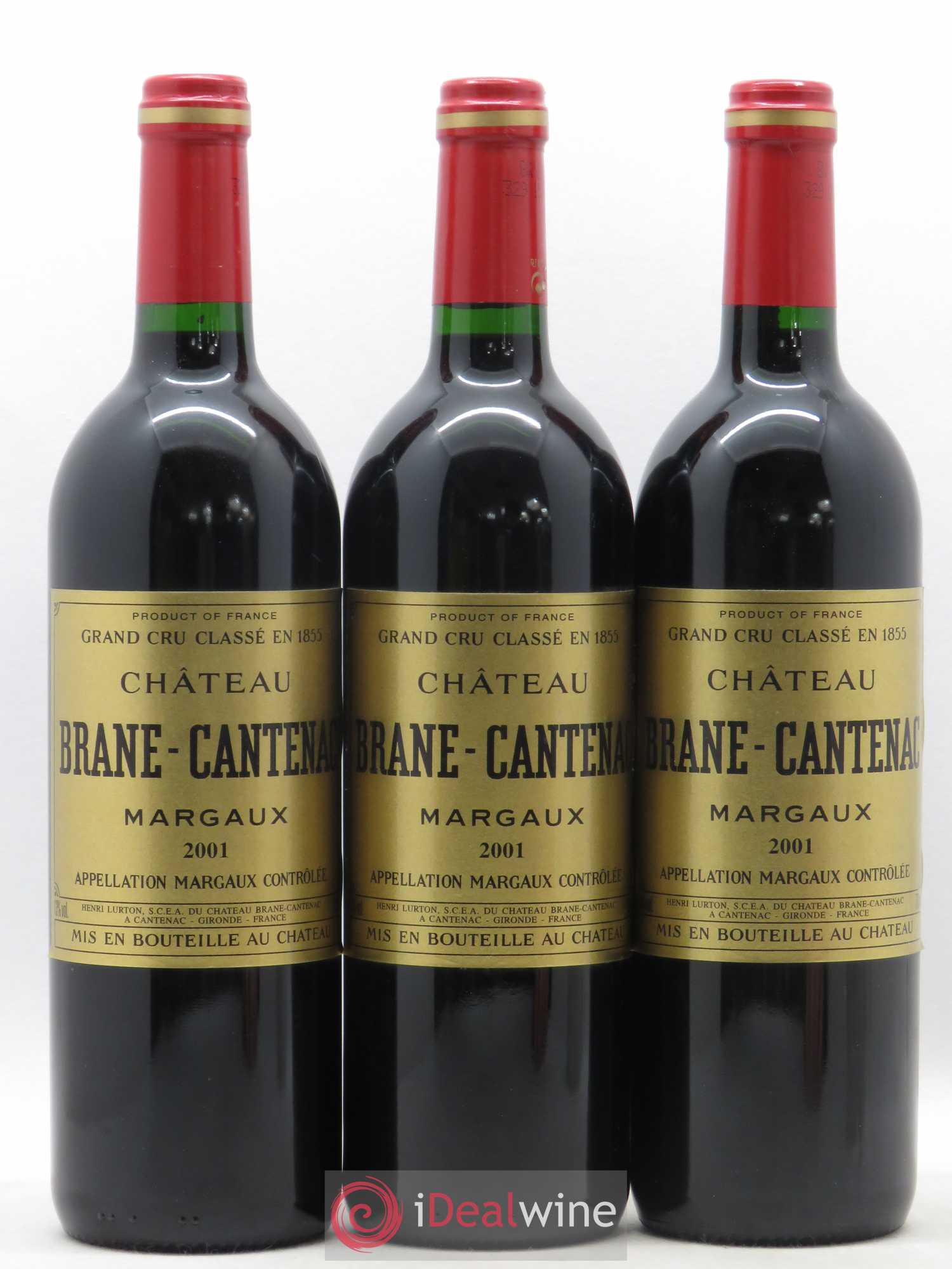 Château Brane Cantenac 2ème Grand Cru Classé 2001 - Lot de 12 bouteilles - 3