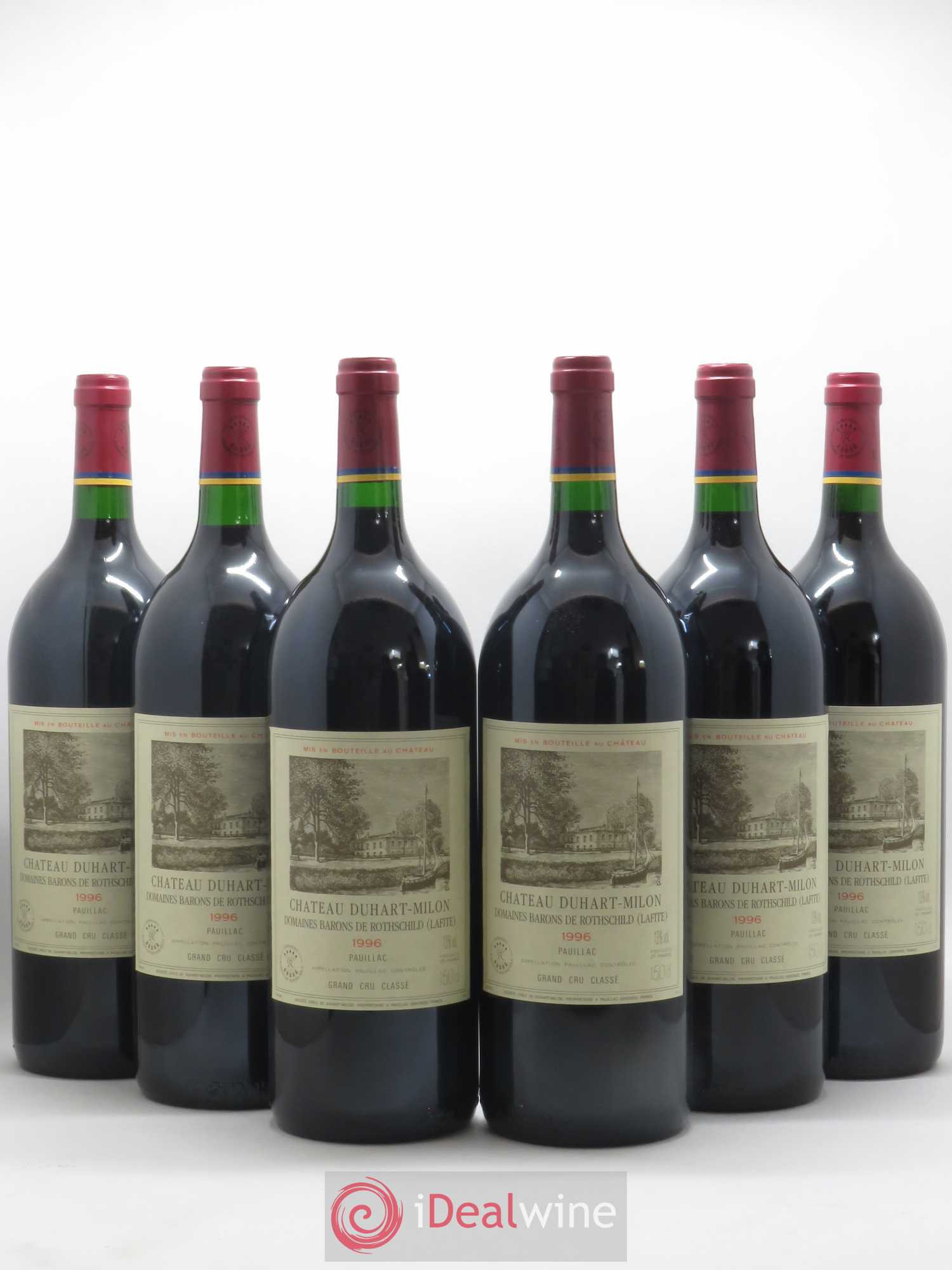 Château Duhart-Milon 4ème Grand Cru Classé 1996 - Lot de 6 magnums - 0