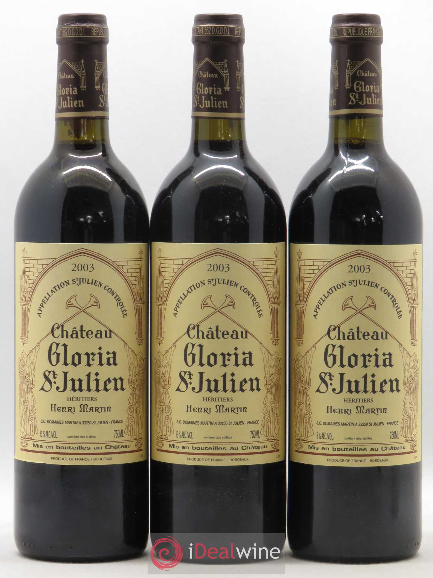 Château Gloria 2003 - Lot de 12 bouteilles - 4