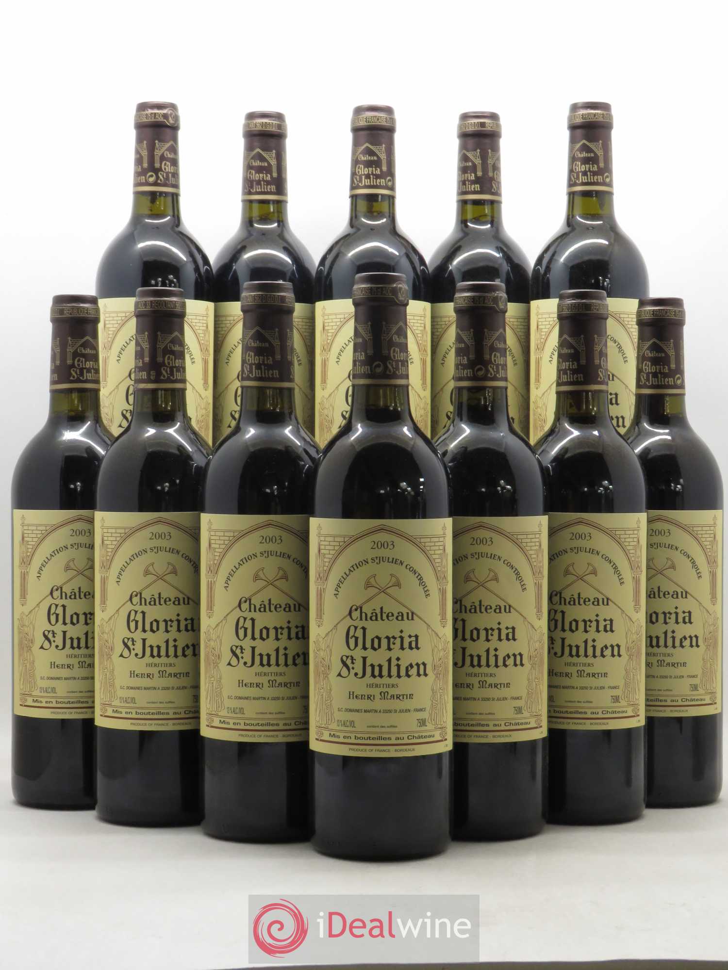 Château Gloria 2003 - Lot de 12 bouteilles - 0