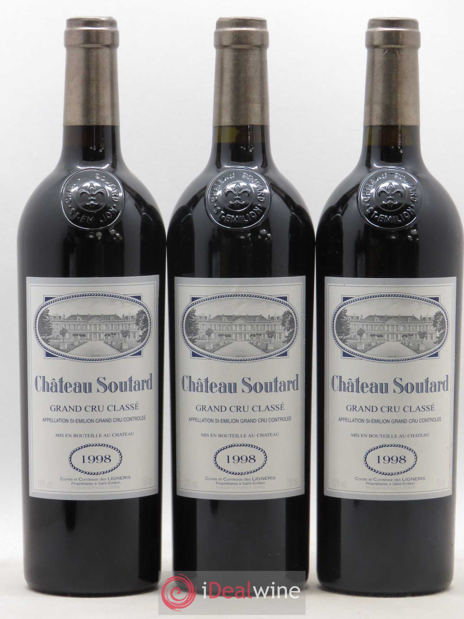 Château Soutard Grand Cru Classé 1998 - Lot de 12 bouteilles - 2