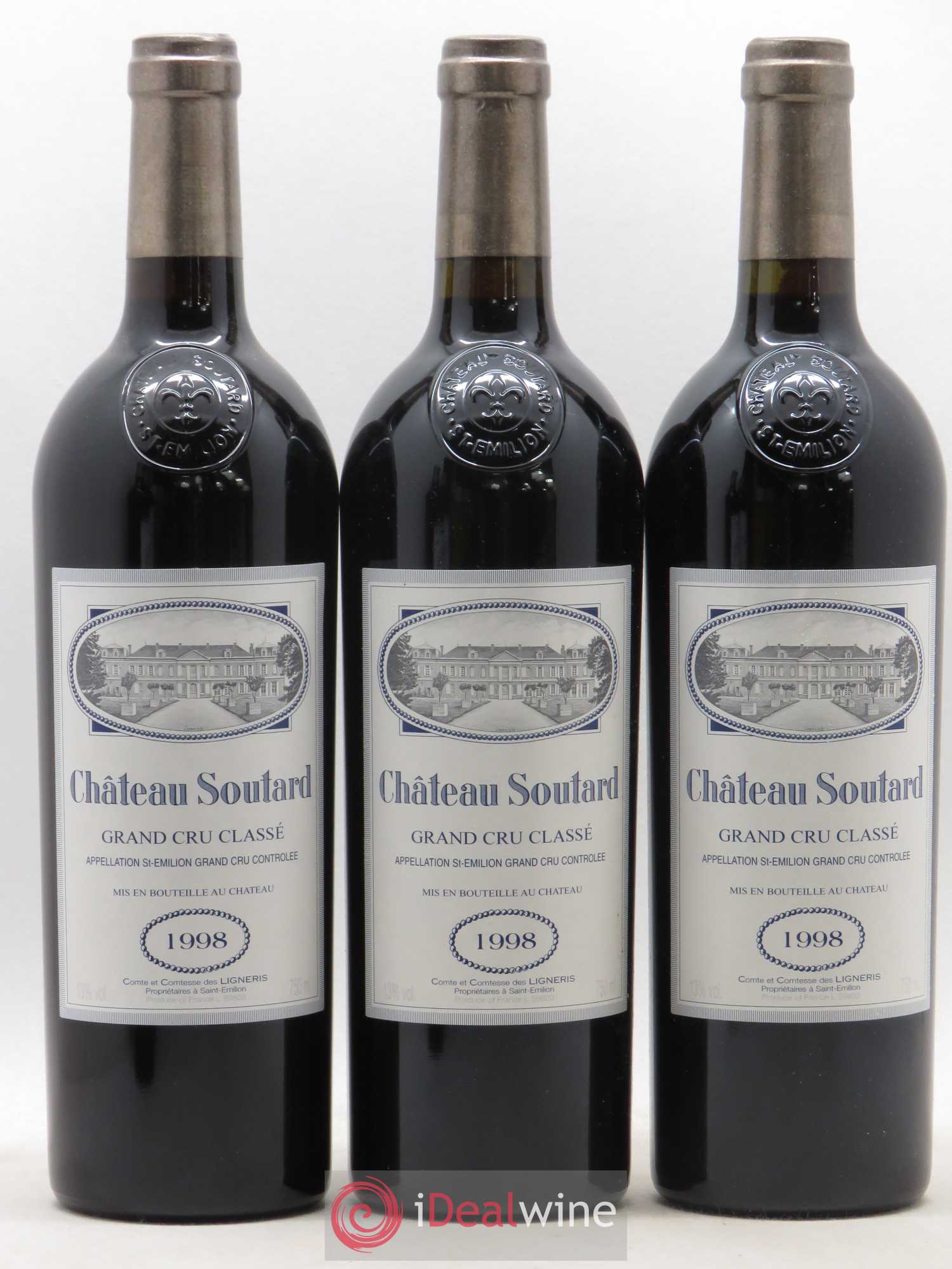 Château Soutard Grand Cru Classé 1998 - Lot de 12 bouteilles - 3