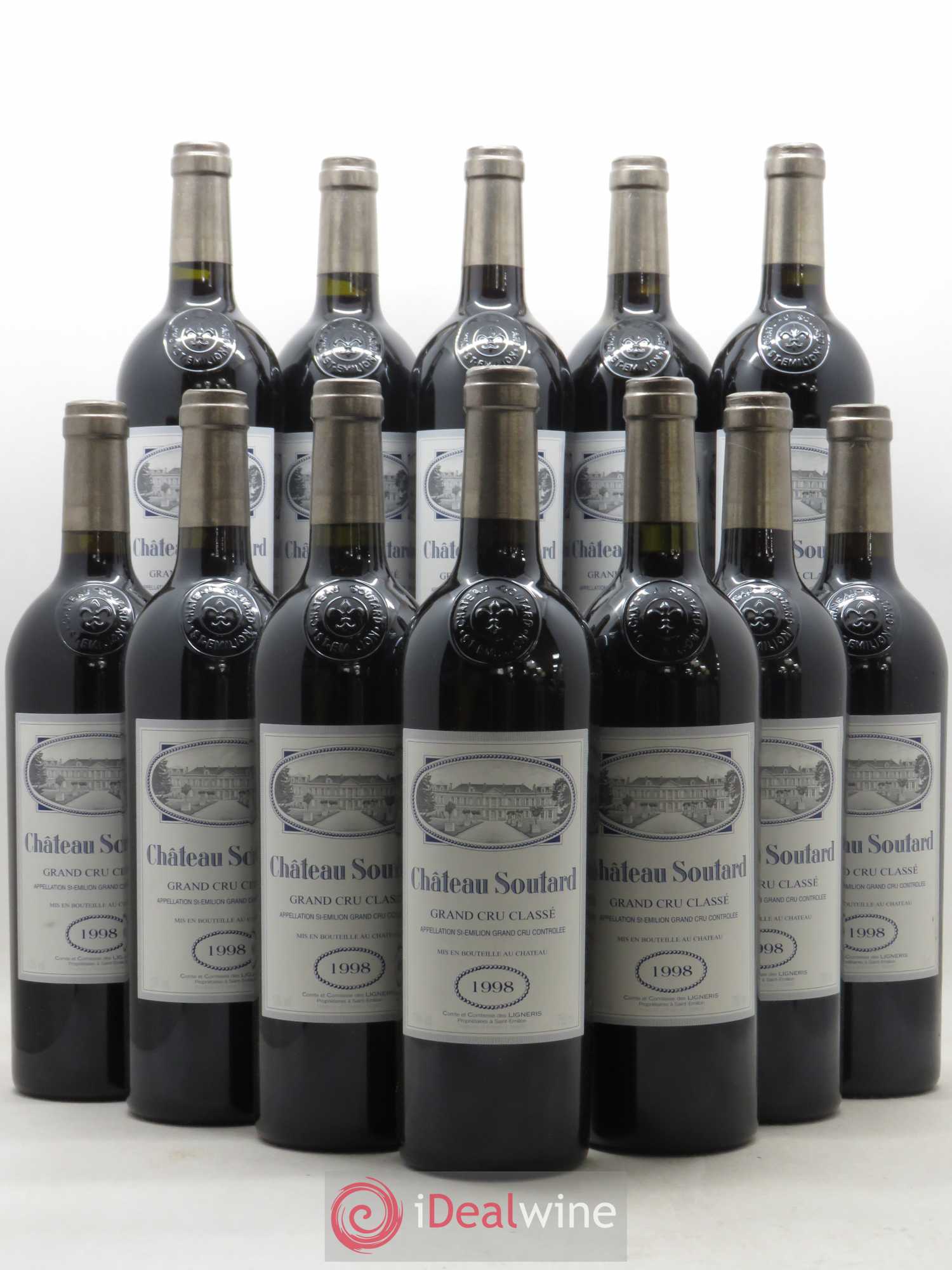 Château Soutard Grand Cru Classé 1998 - Lot de 12 bouteilles - 0