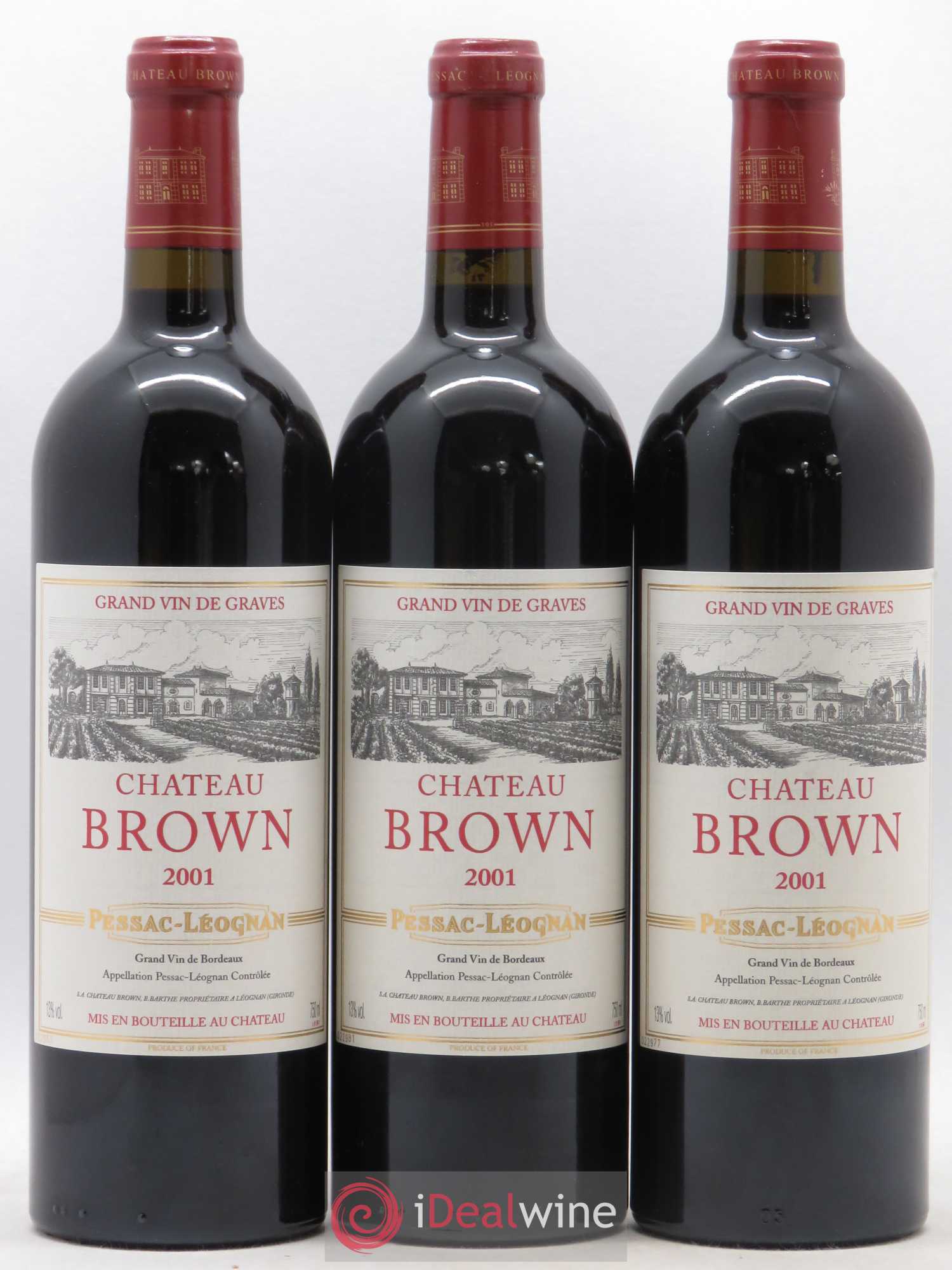 Château Brown 2001 - Lot de 12 bouteilles - 2