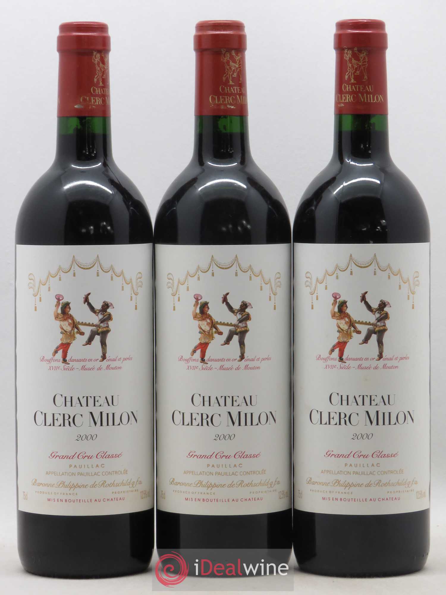 Château Clerc Milon 5ème Grand Cru Classé 2000 - Lot de 12 bouteilles - 3