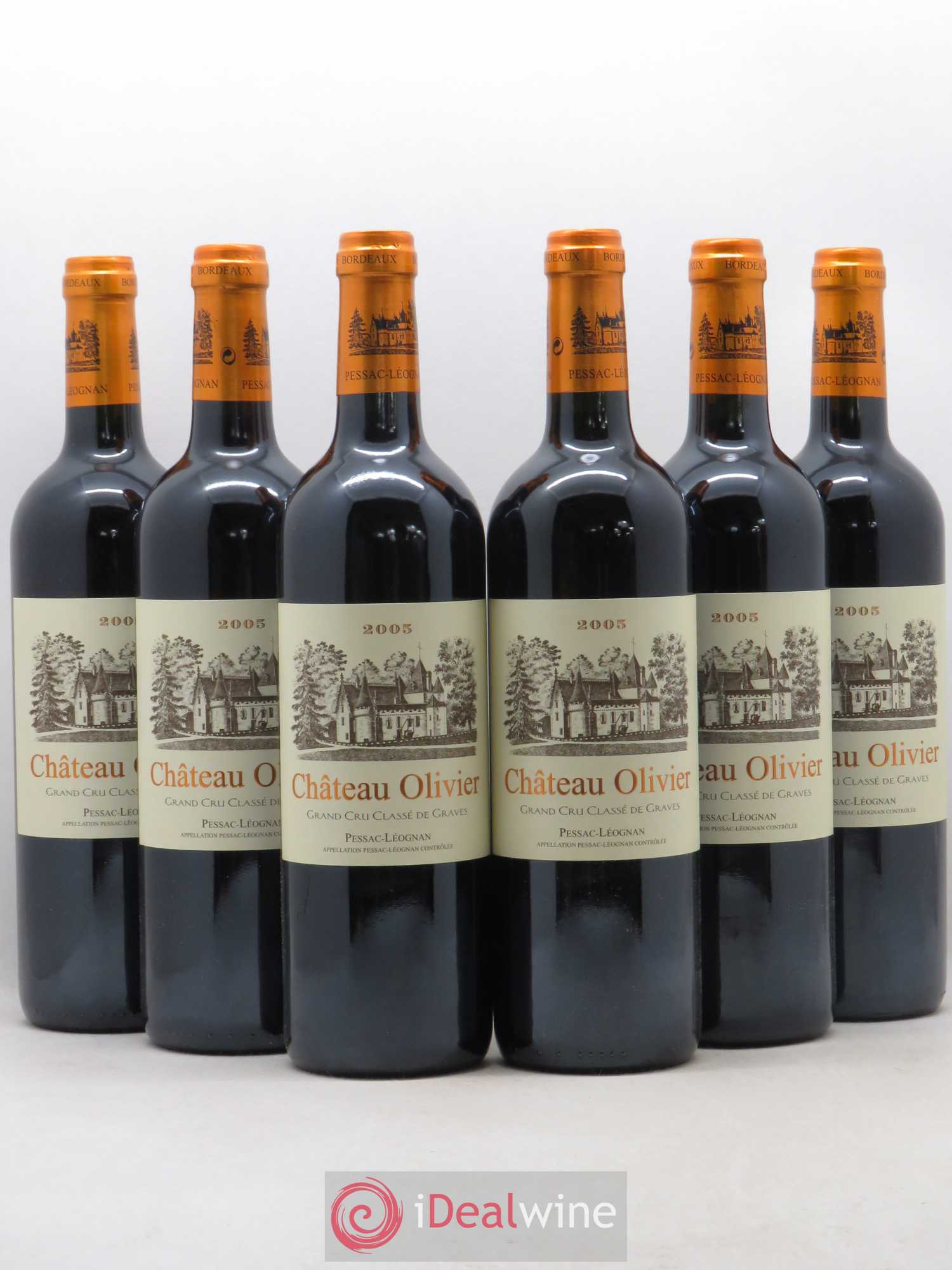 Château Olivier Cru Classé de Graves 2005 - Lot de 6 bouteilles - 0