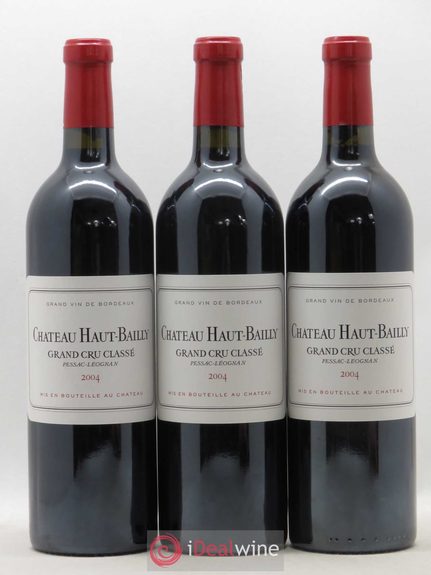 Château Haut-Bailly Cru Classé de Graves 2004 - Lot de 3 bouteilles - 0