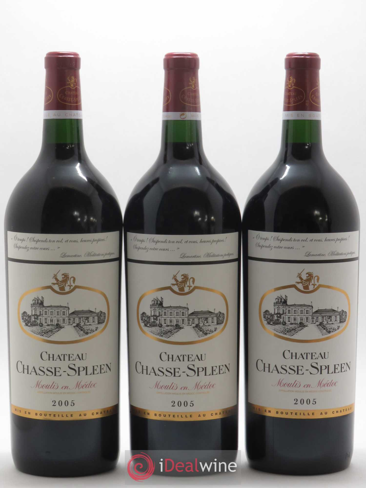 Château Chasse Spleen 2005 - Lot de 3 magnums - 0