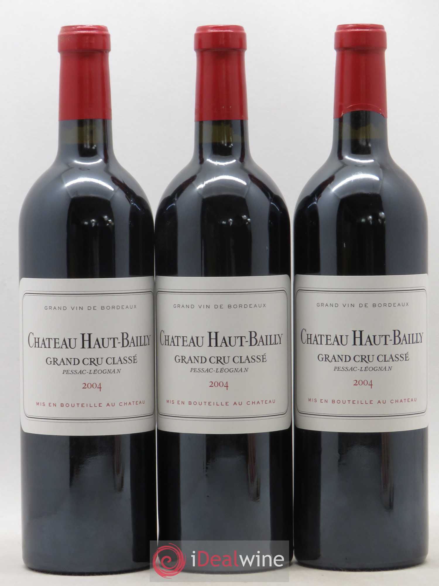 Château Haut-Bailly Cru Classé de Graves 2004 - Lot de 3 bouteilles - 0