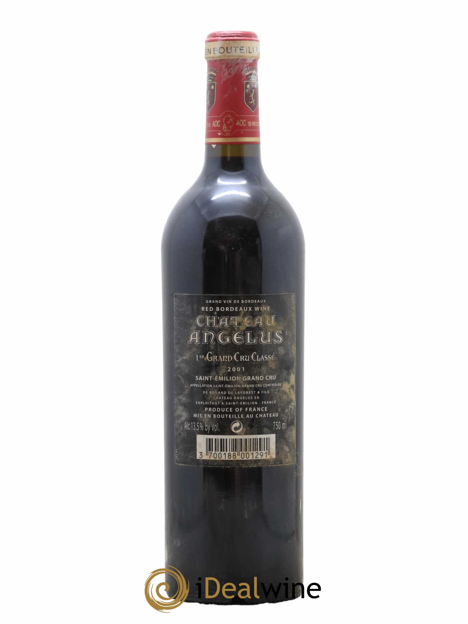 Château Angélus 1er Grand Cru Classé A 2001 - Lot de 1 bouteille - 1