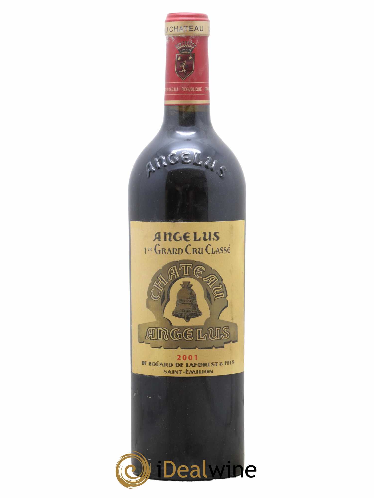 Château Angélus 1er Grand Cru Classé A 2001 - Lot de 1 bouteille - 0