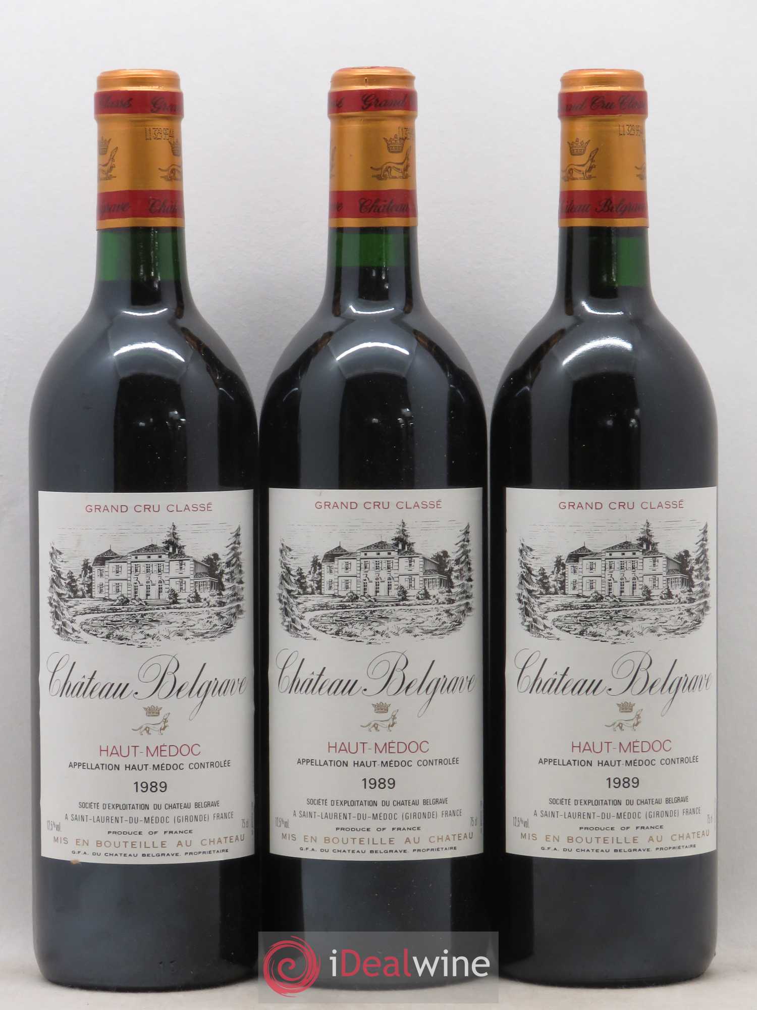Château Belgrave 5ème Grand Cru Classé 1989 - Lot de 12 bouteilles - 4