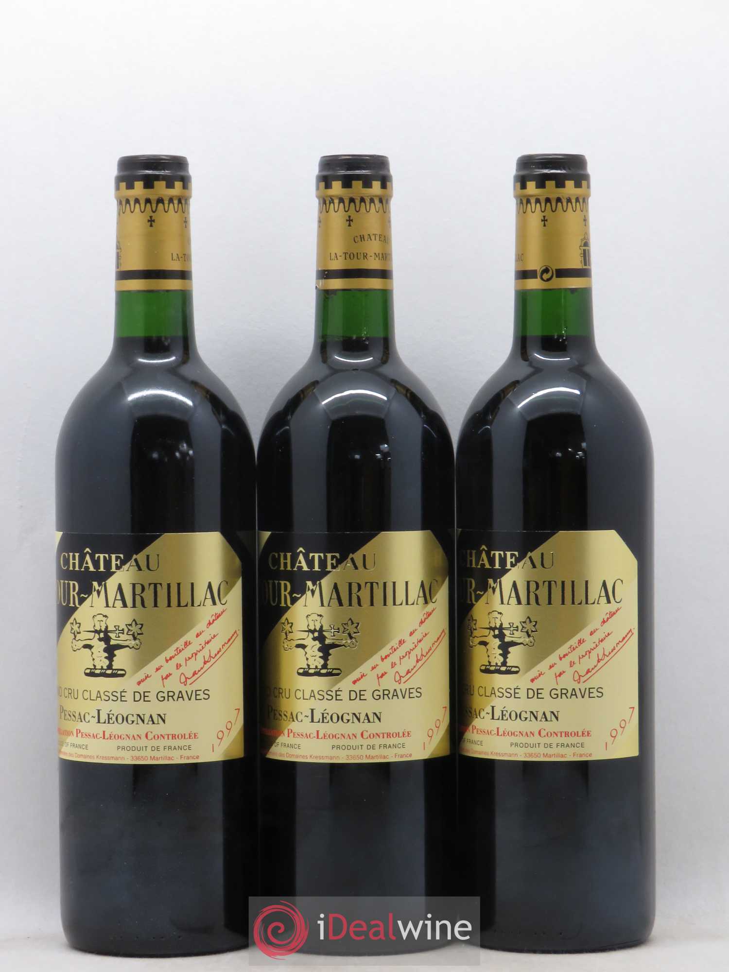 Château Latour-Martillac Cru Classé de Graves 1997 - Lot de 12 bouteilles - 1