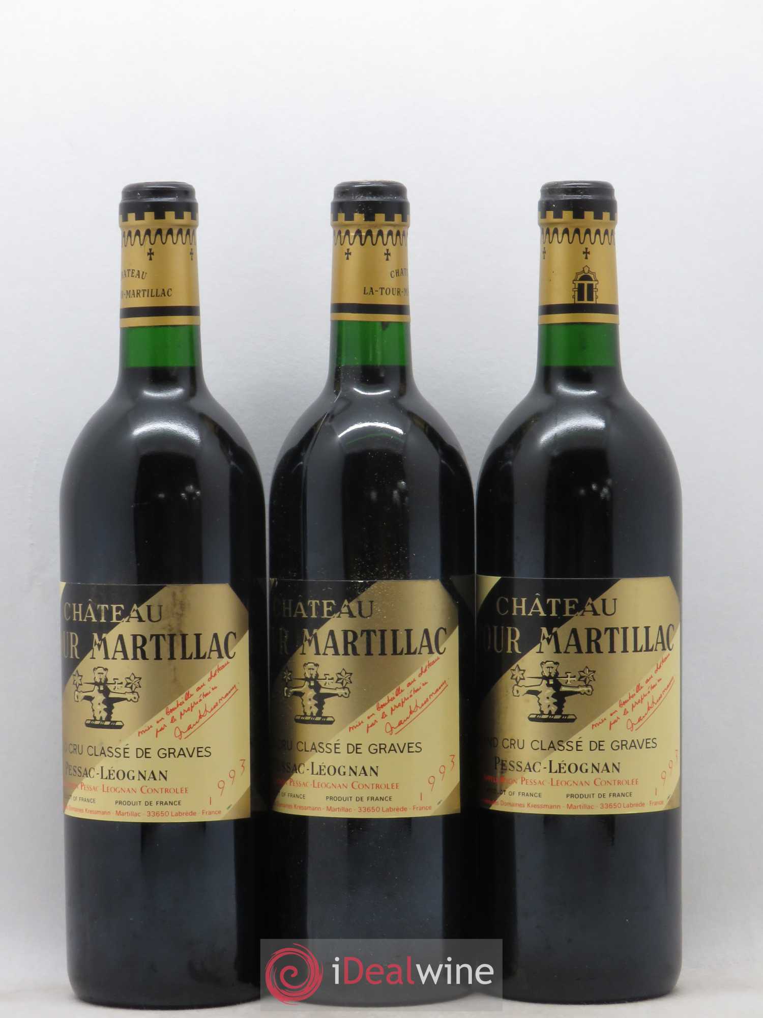 Château Latour-Martillac Cru Classé de Graves 1993 - Lotto di 12 bottiglie - 3