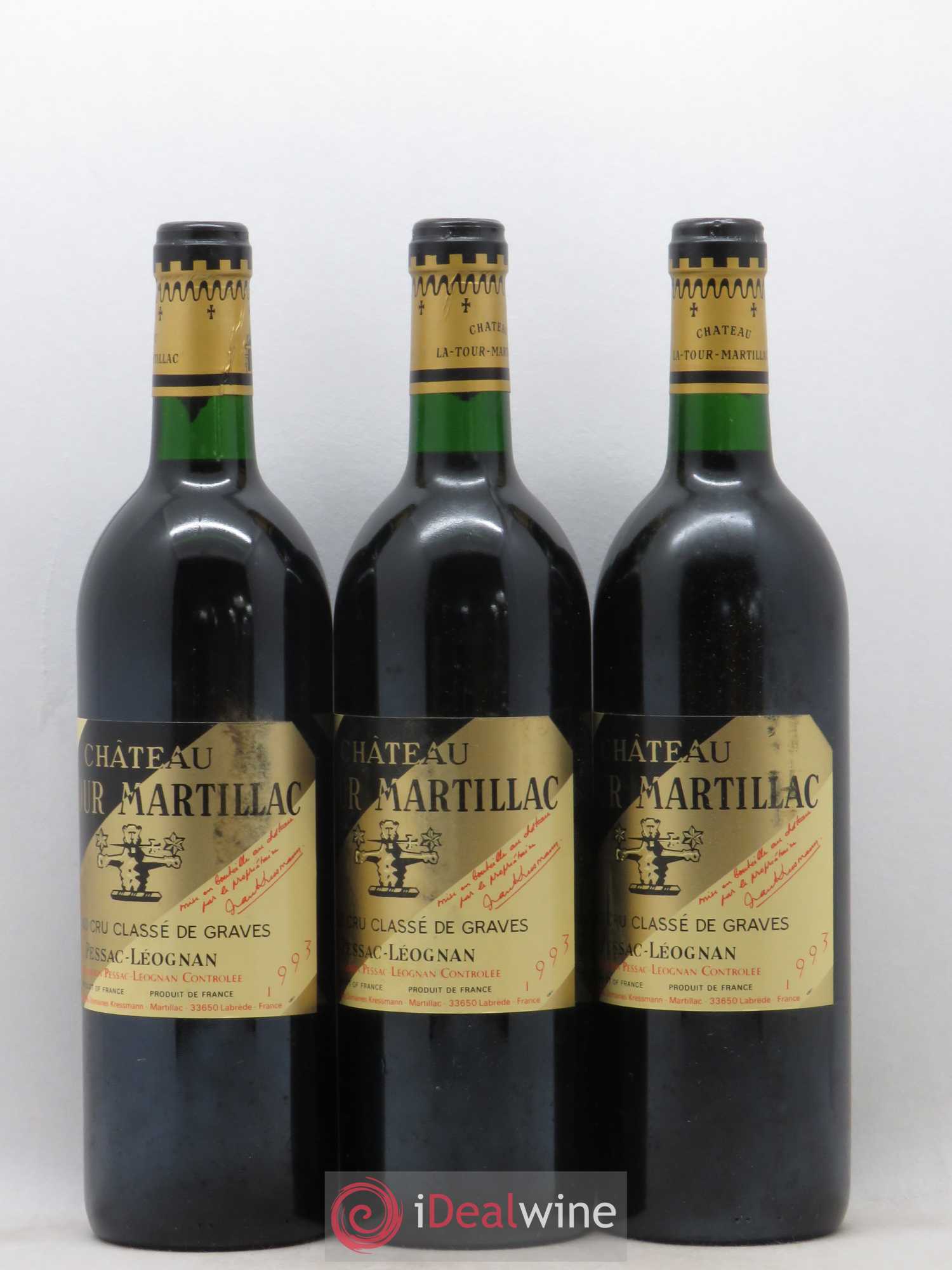 Château Latour-Martillac Cru Classé de Graves 1993 - Lotto di 12 bottiglie - 4