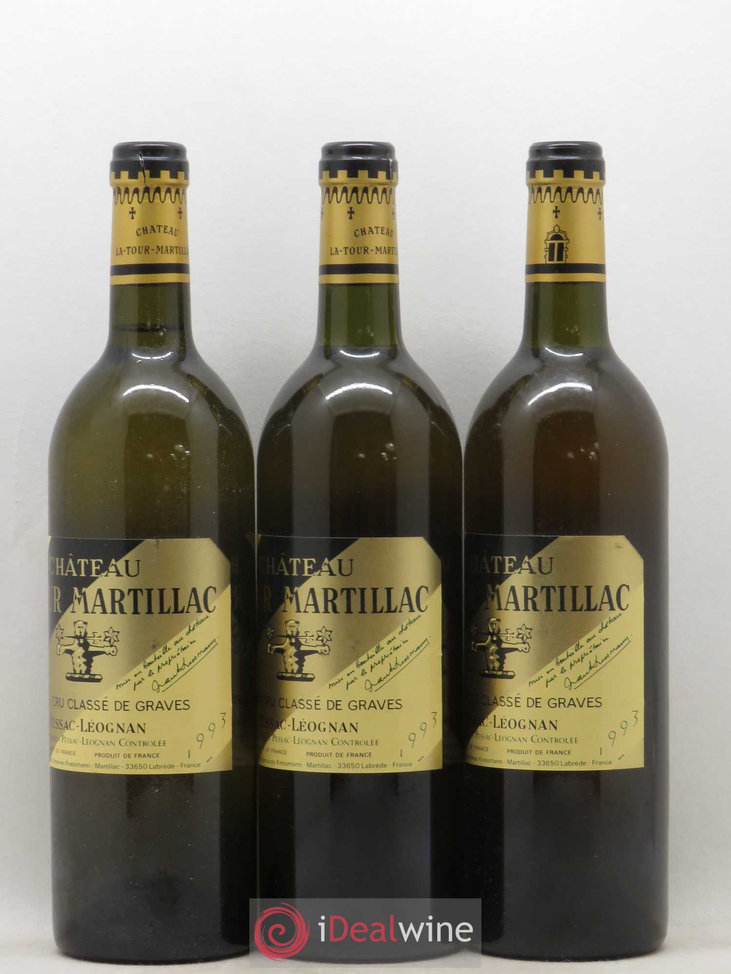 Château Latour-Martillac Cru Classé de Graves  (sans prix de réserve) 1993 - Lot de 12 bouteilles - 3