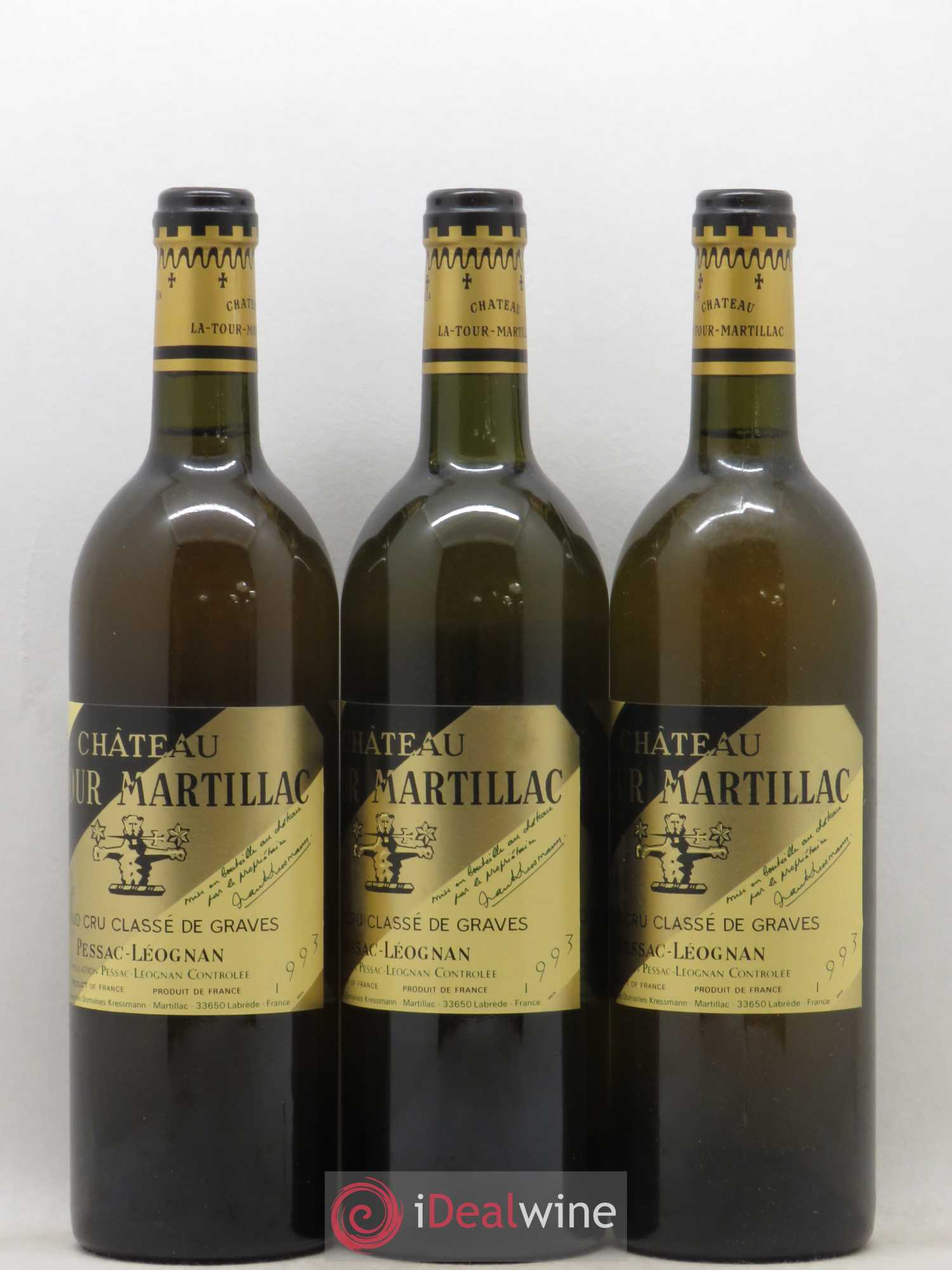 Château Latour-Martillac Cru Classé de Graves  (sans prix de réserve) 1993 - Lot de 12 bouteilles - 4