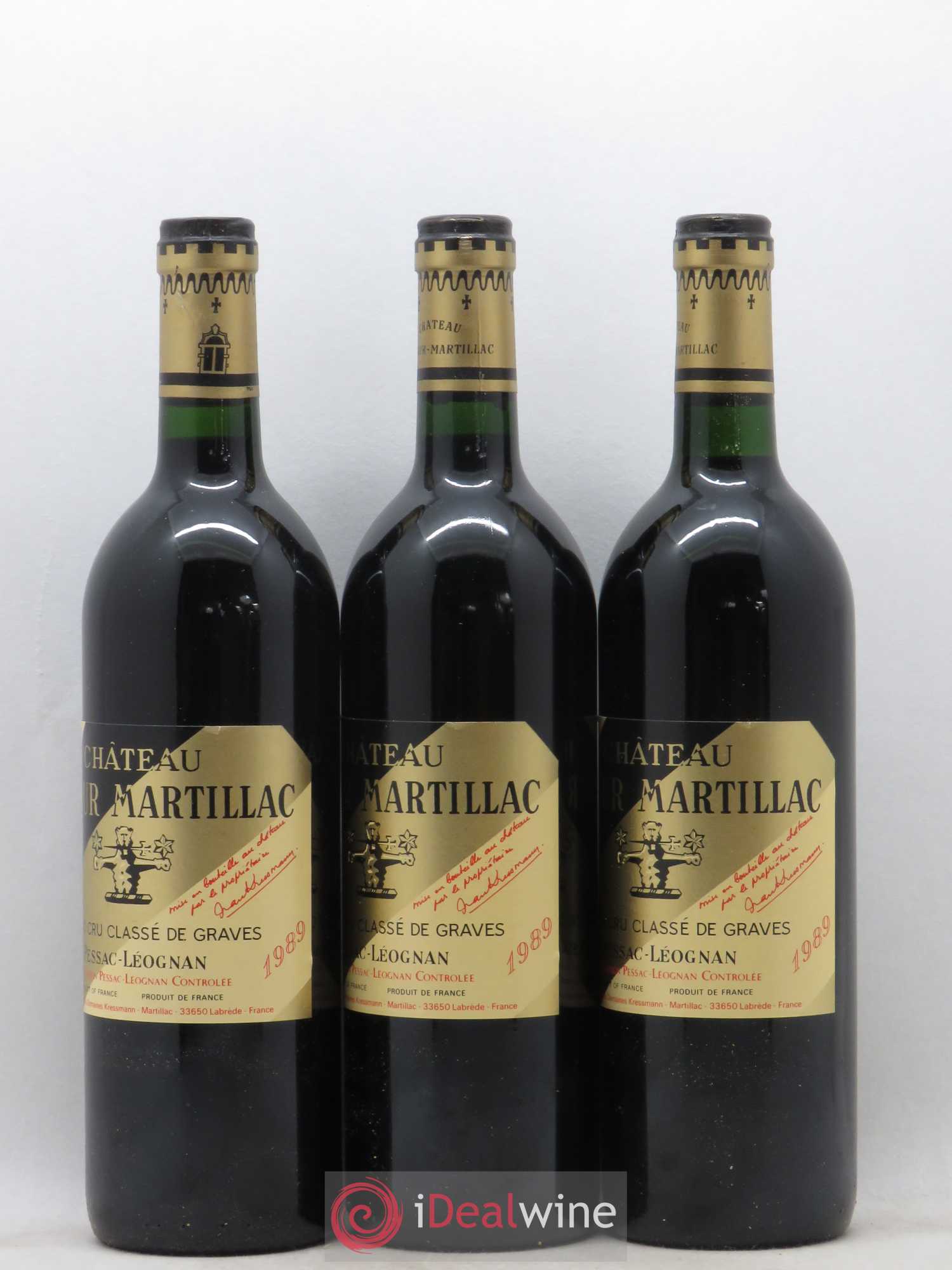 Château Latour-Martillac Cru Classé de Graves 1989 - Lot de 12 bouteilles - 3