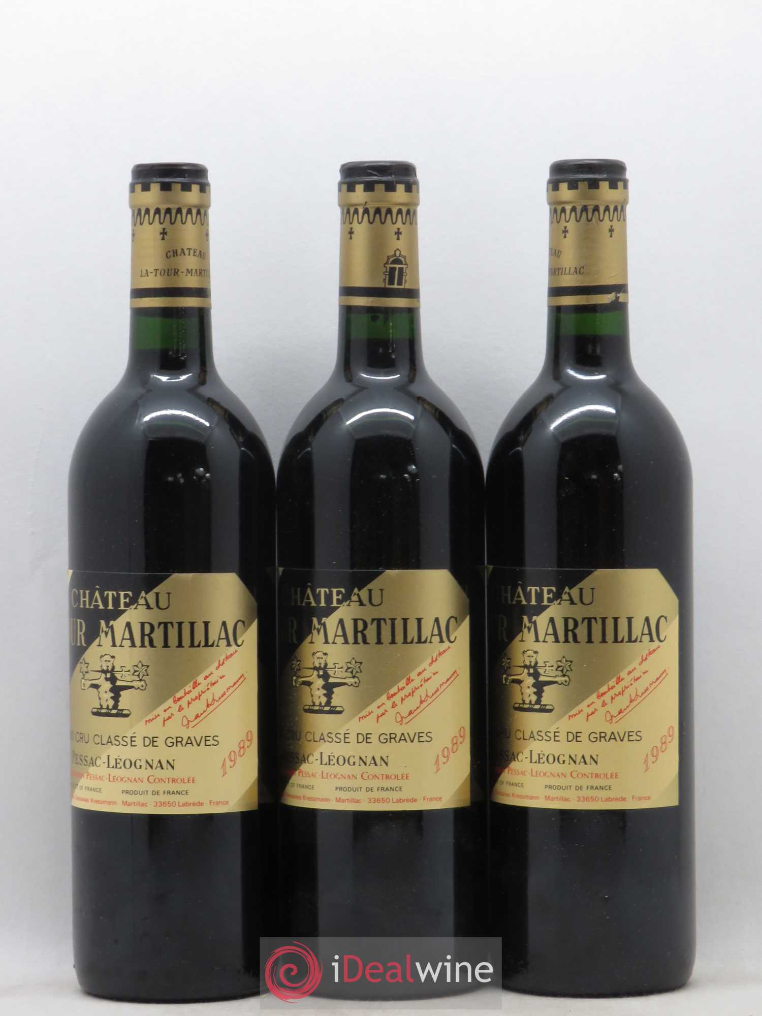 Château Latour-Martillac Cru Classé de Graves 1989 - Lot de 12 bouteilles - 3