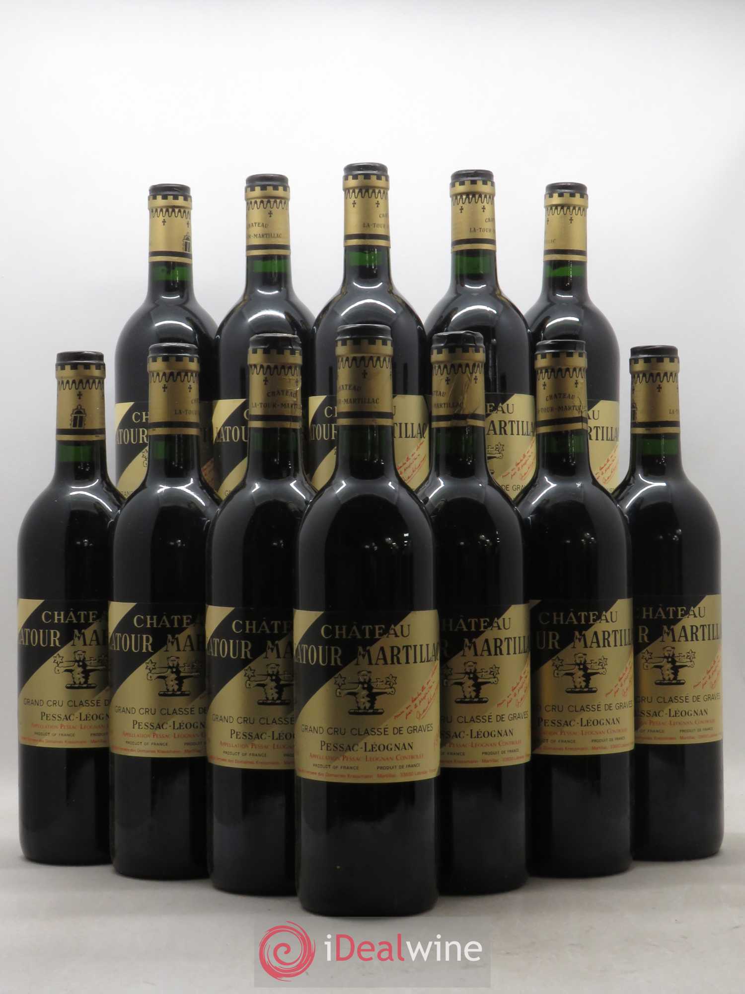 Château Latour-Martillac Cru Classé de Graves 1989 - Lot de 12 bouteilles - 0