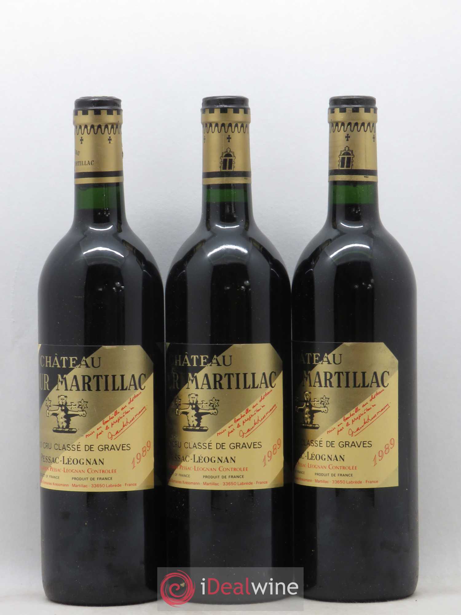 Château Latour-Martillac Cru Classé de Graves 1989 - Lot de 12 bouteilles - 4