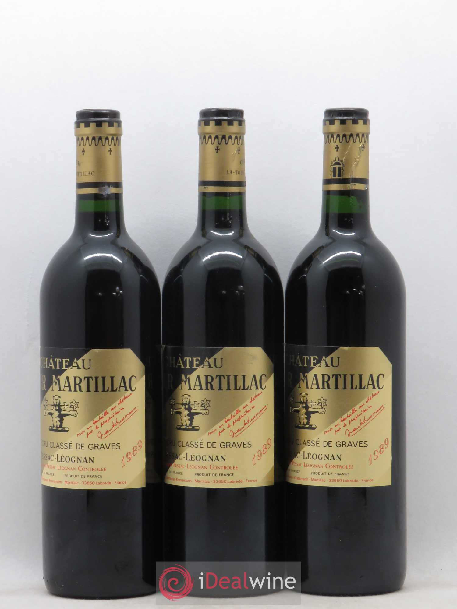 Château Latour-Martillac Cru Classé de Graves 1989 - Lot de 12 bouteilles - 2