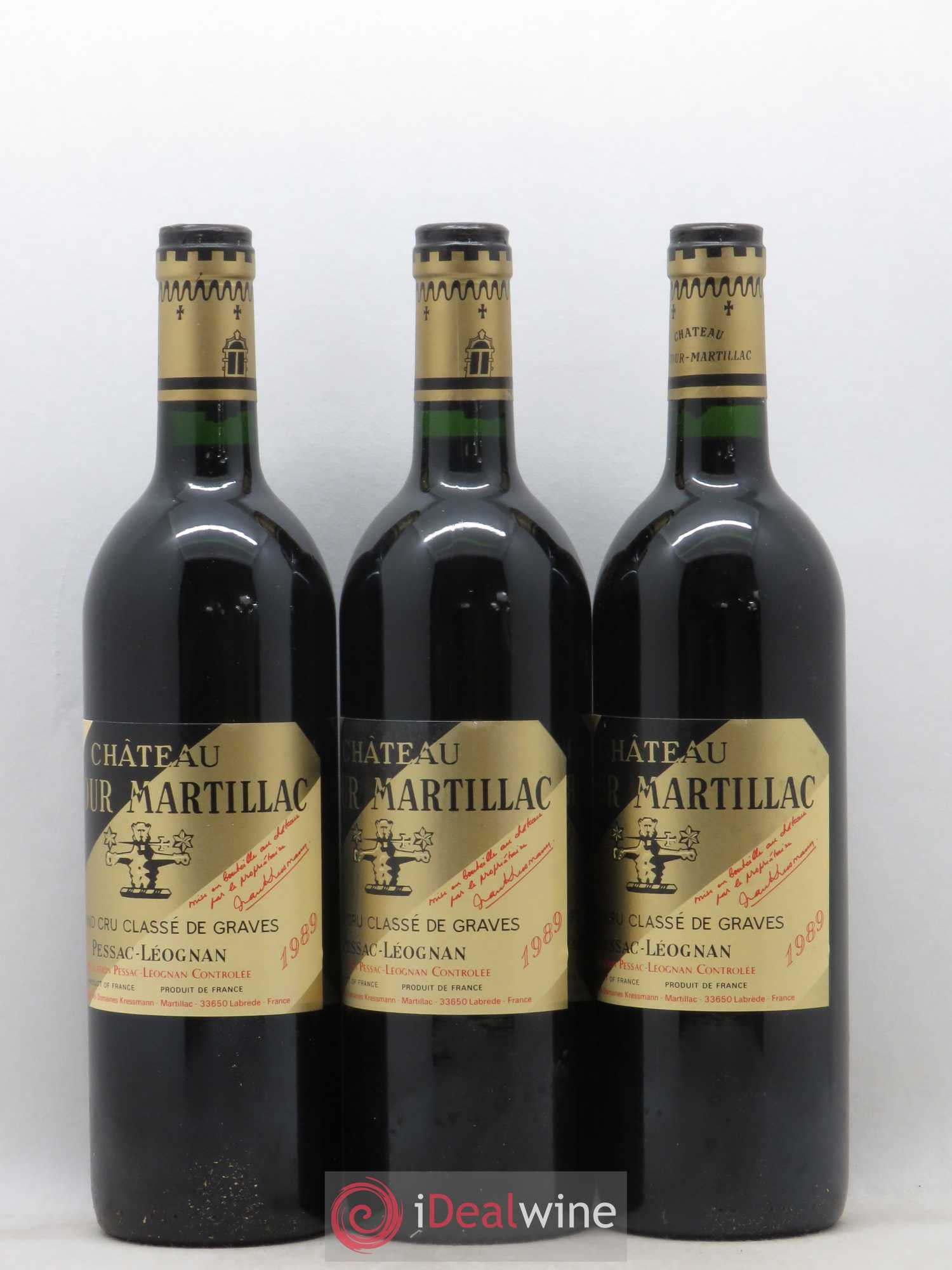 Château Latour-Martillac Cru Classé de Graves 1989 - Lot de 12 bouteilles - 3
