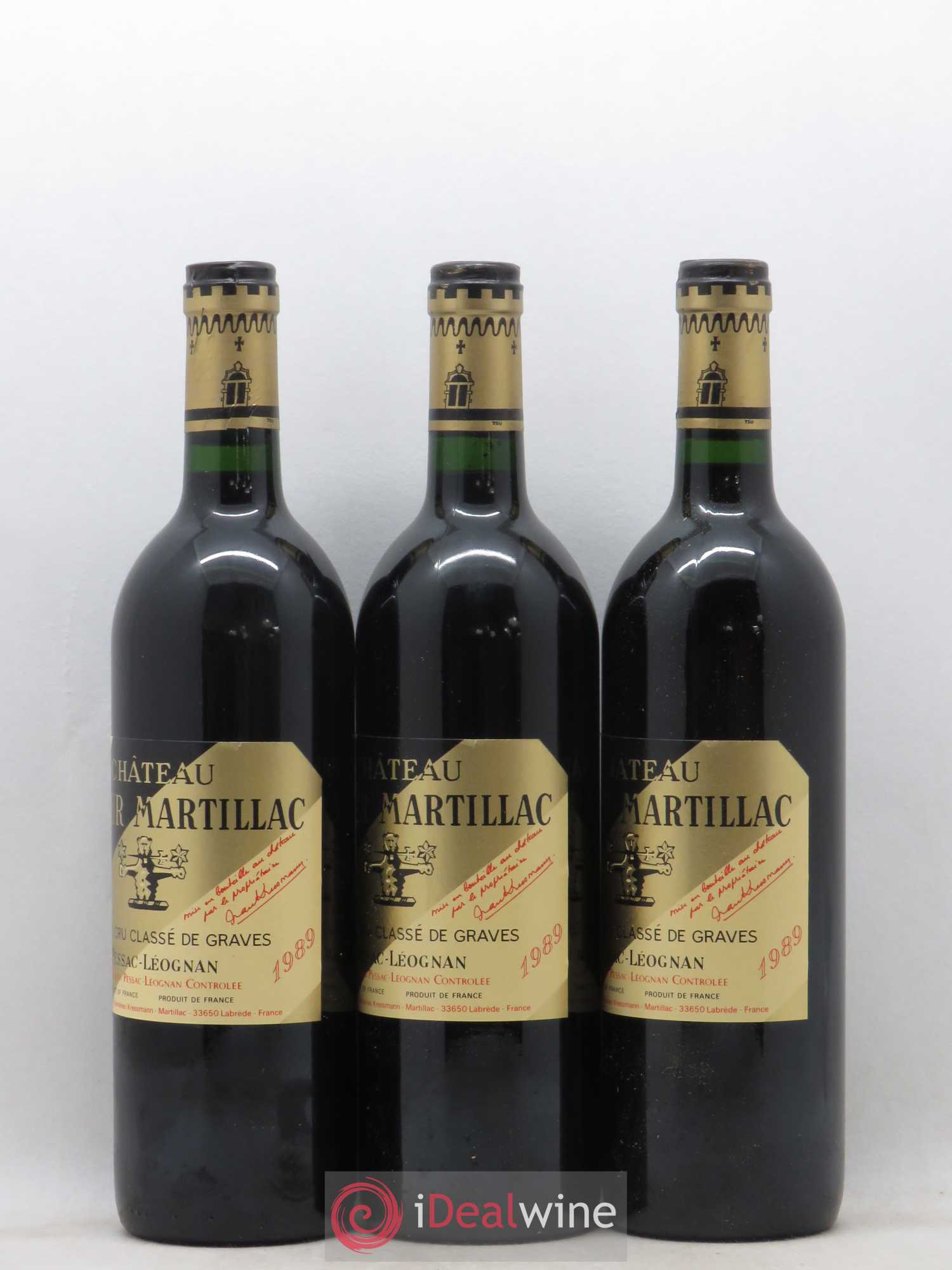 Château Latour-Martillac Cru Classé de Graves 1989 - Lot de 12 bouteilles - 3