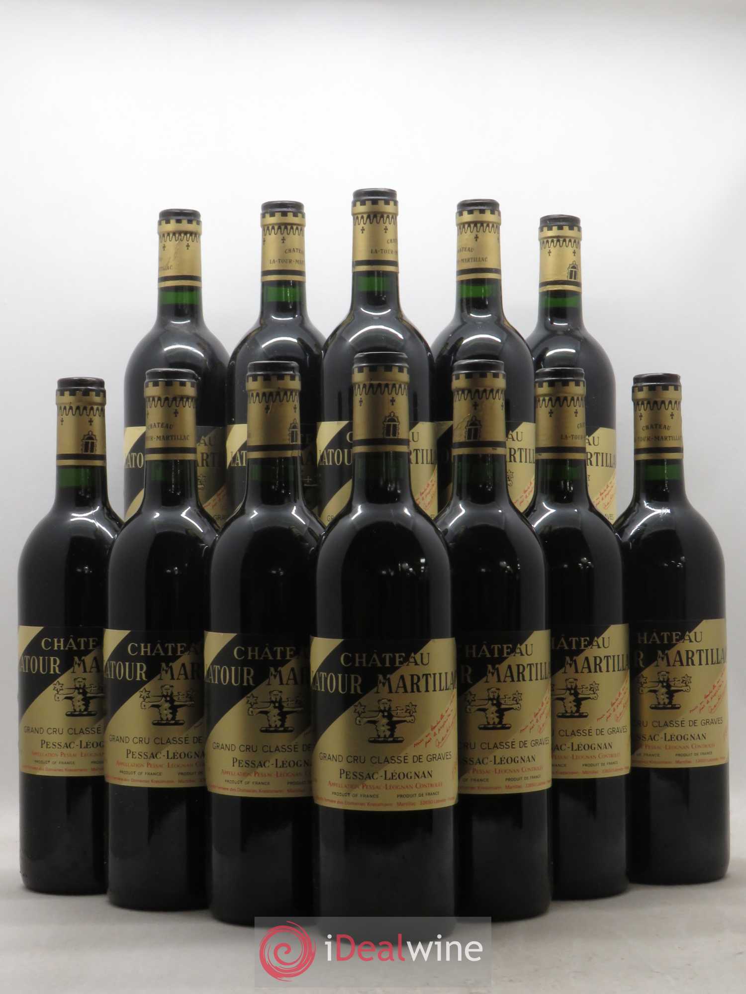 Château Latour-Martillac Cru Classé de Graves 1989 - Lot de 12 bouteilles - 0