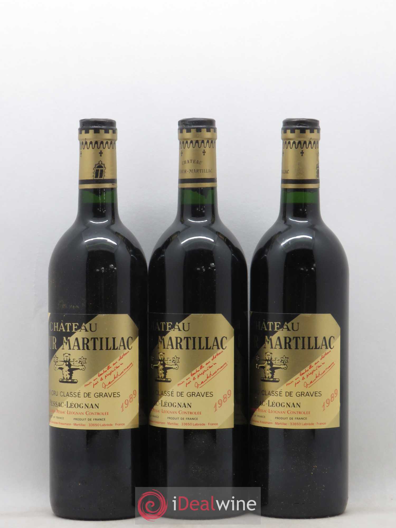 Château Latour-Martillac Cru Classé de Graves 1989 - Lot de 12 bouteilles - 3