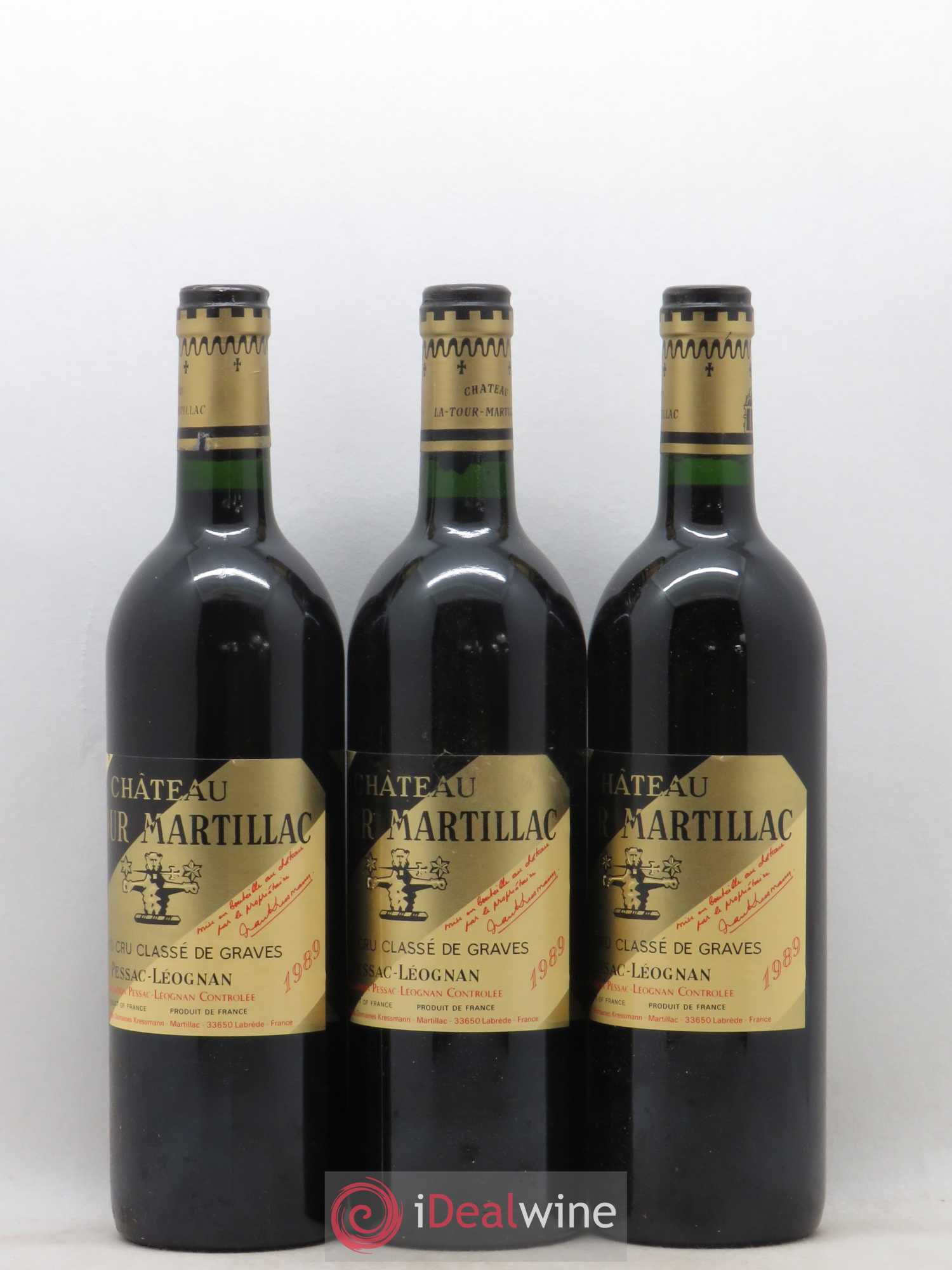 Château Latour-Martillac Cru Classé de Graves 1989 - Lot de 12 bouteilles - 4