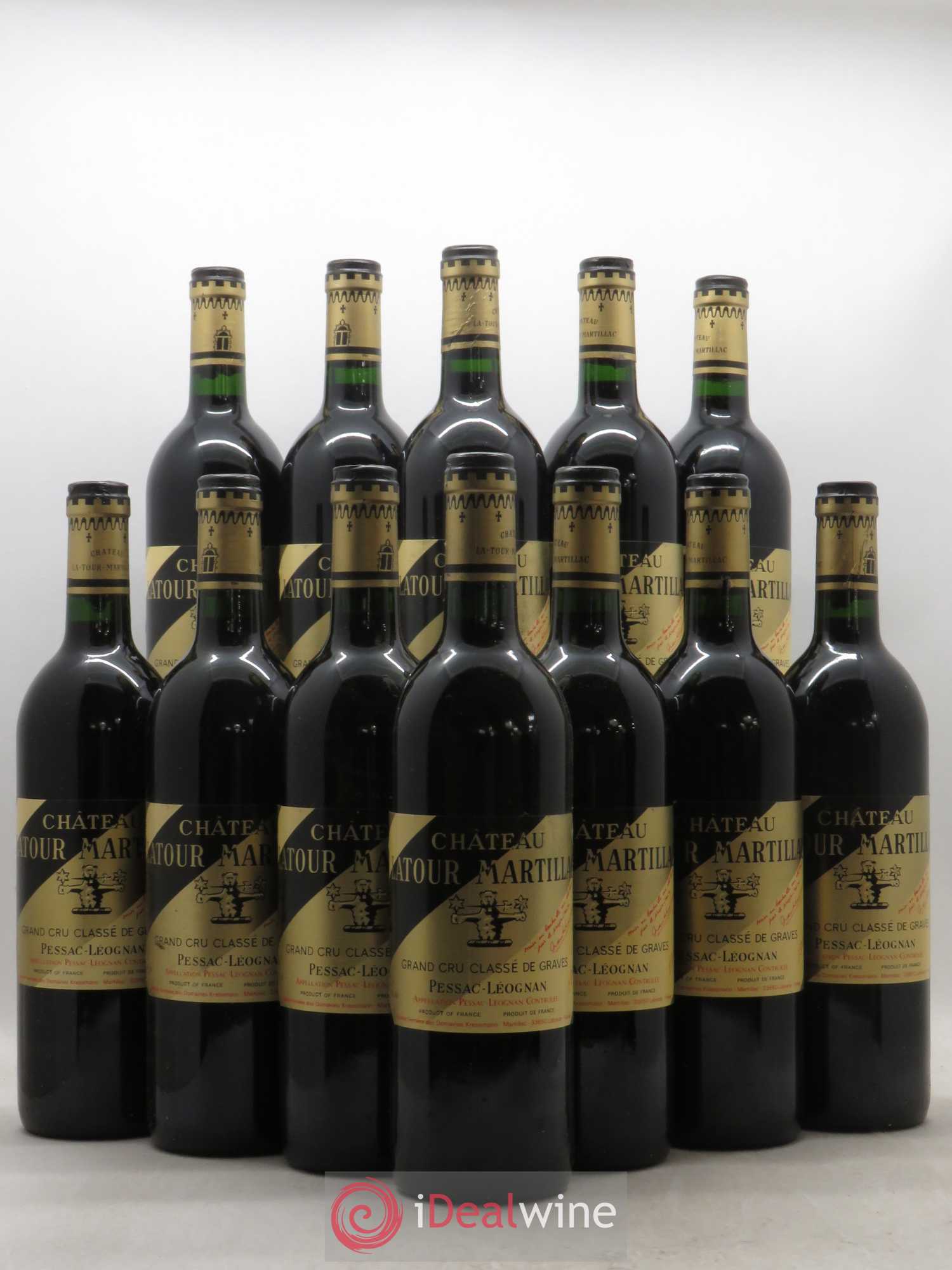 Château Latour-Martillac Cru Classé de Graves 1989 - Lot de 12 bouteilles - 0