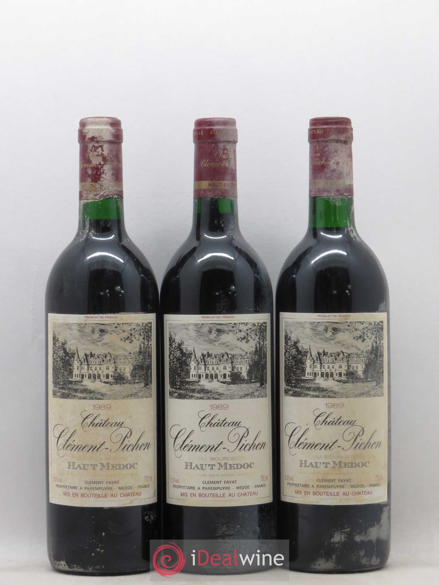 Château Clément-Pichon Cru Bourgeois 1989 - Lot de 12 bouteilles - 2