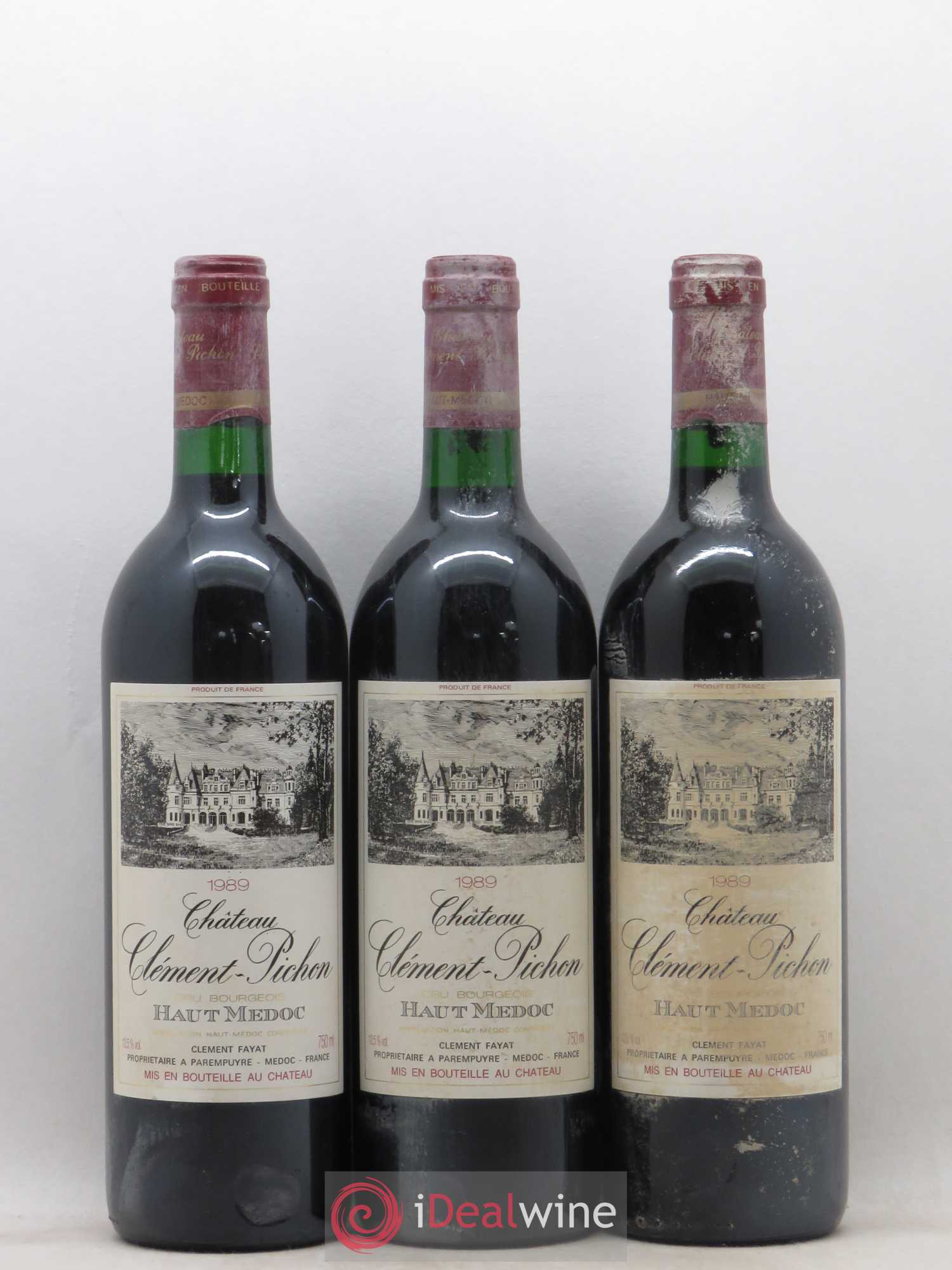 Château Clément-Pichon Cru Bourgeois 1989 - Lot de 12 bouteilles - 3