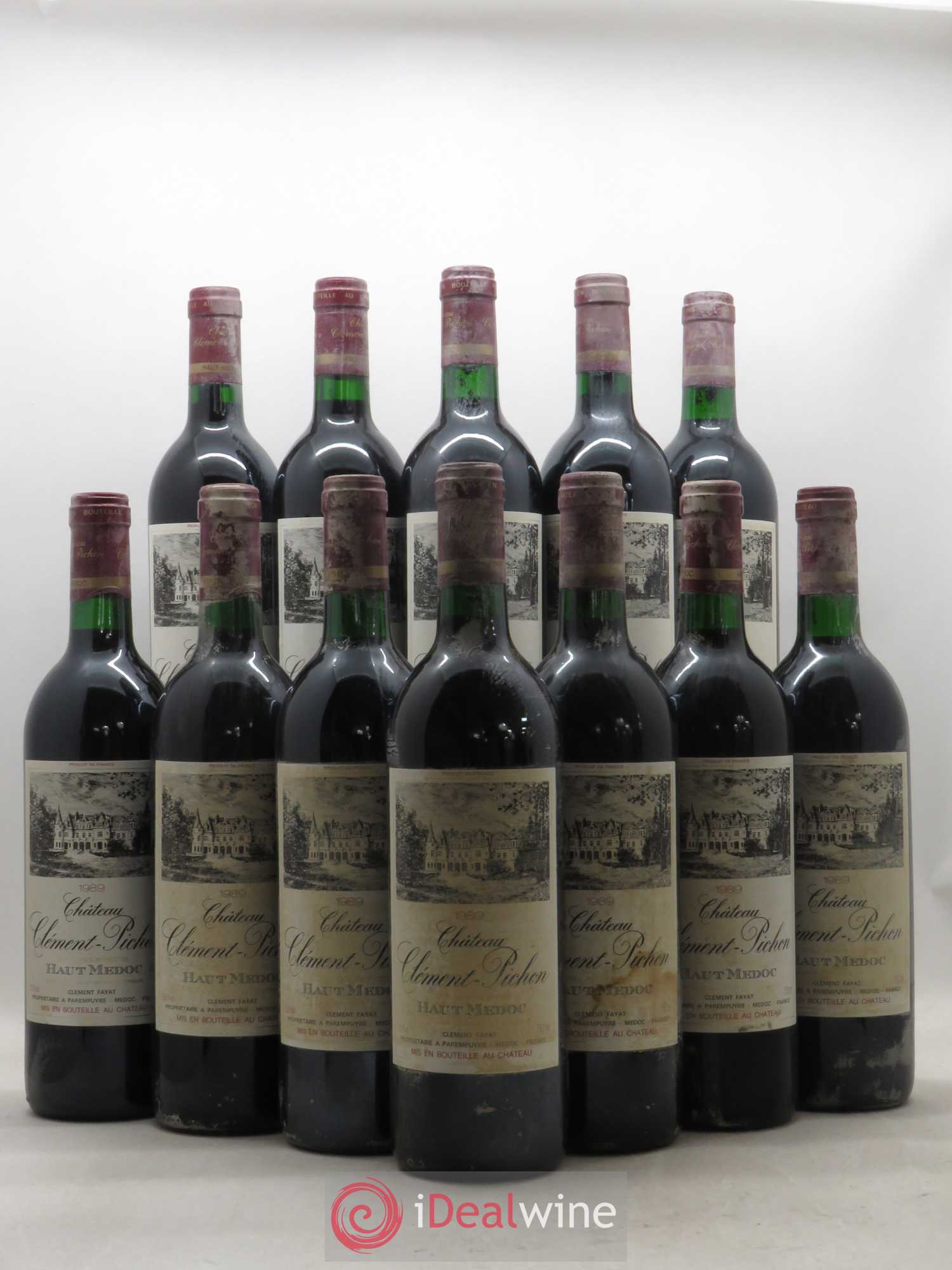 Château Clément-Pichon Cru Bourgeois 1989 - Lot de 12 bouteilles - 0