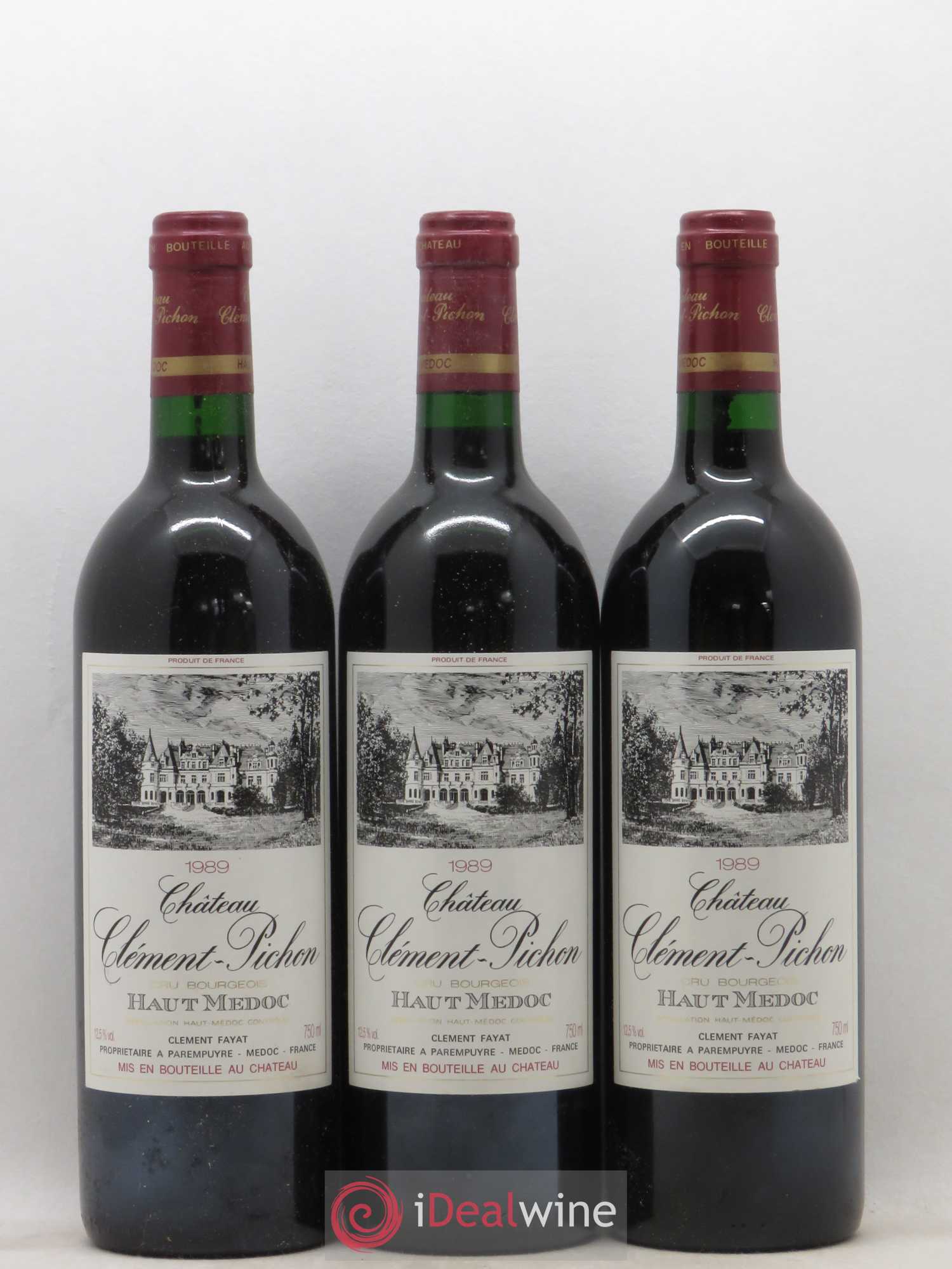 Château Clément-Pichon Cru Bourgeois (sans prix de réserve) 1989 - Lot de 12 bouteilles - 1