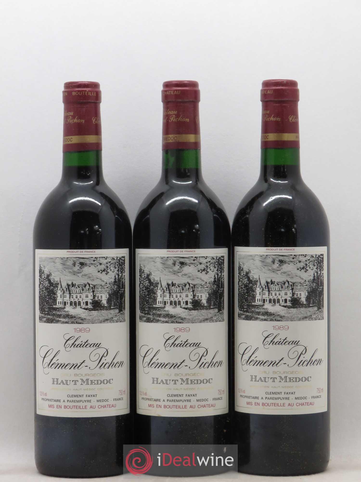 Château Clément-Pichon Cru Bourgeois (sans prix de réserve) 1989 - Lot de 12 bouteilles - 4