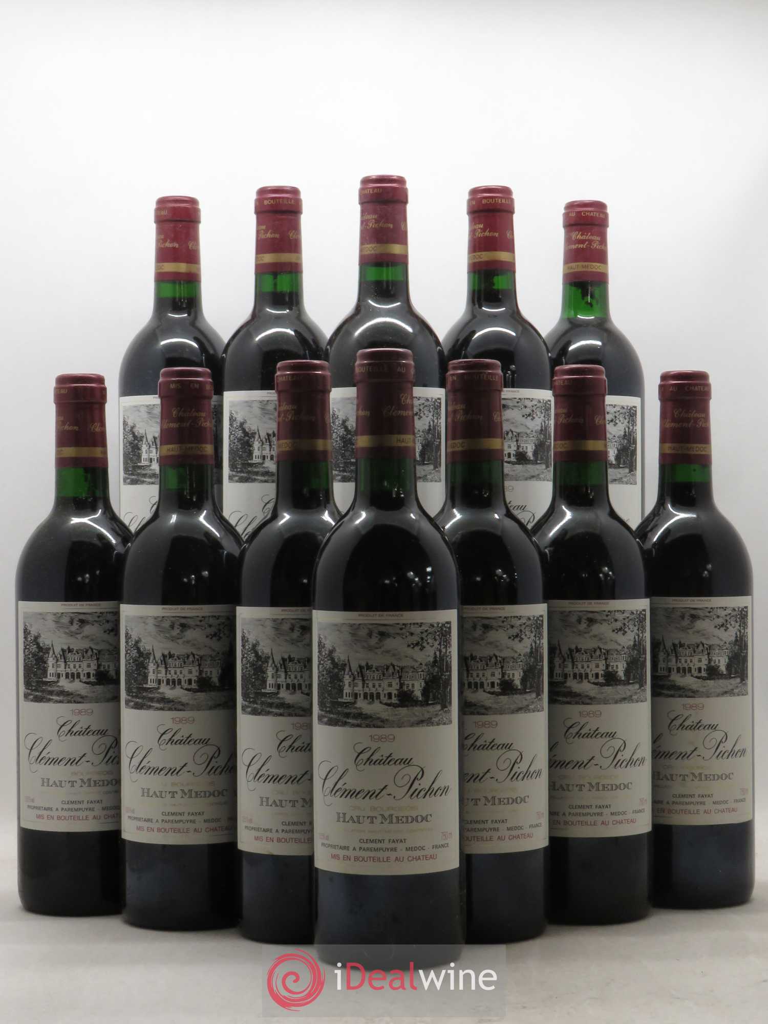 Château Clément-Pichon Cru Bourgeois (sans prix de réserve) 1989 - Lot de 12 bouteilles - 0