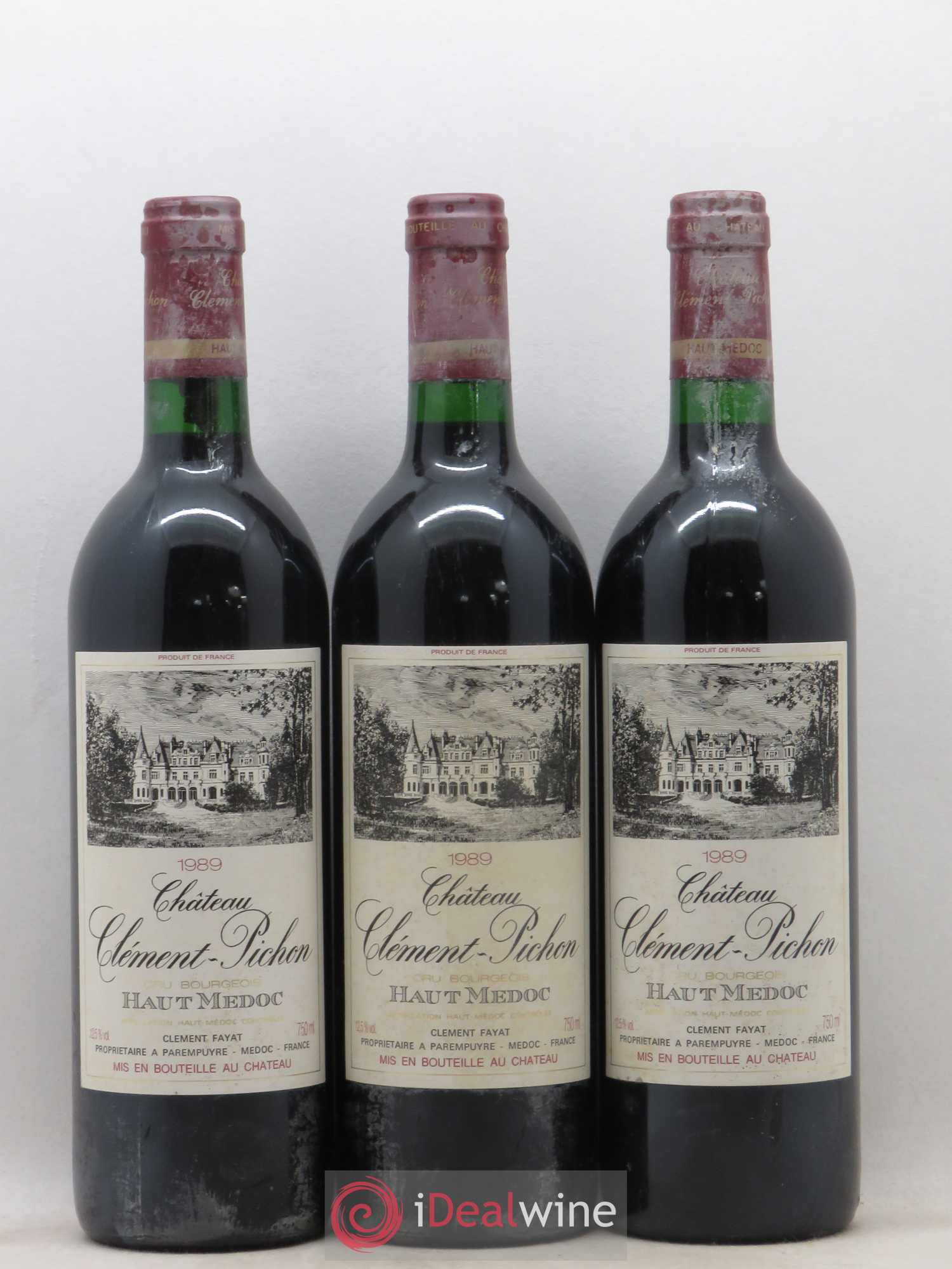 Château Clément-Pichon Cru Bourgeois (sans prix de réserve) 1989 - Lot de 12 bouteilles - 1