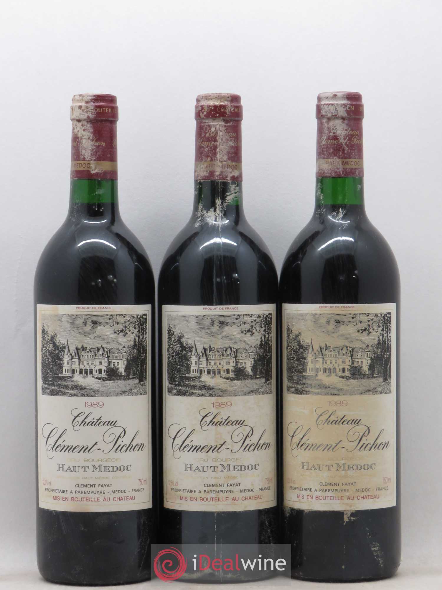 Château Clément-Pichon Cru Bourgeois (sans prix de réserve) 1989 - Lot de 12 bouteilles - 4