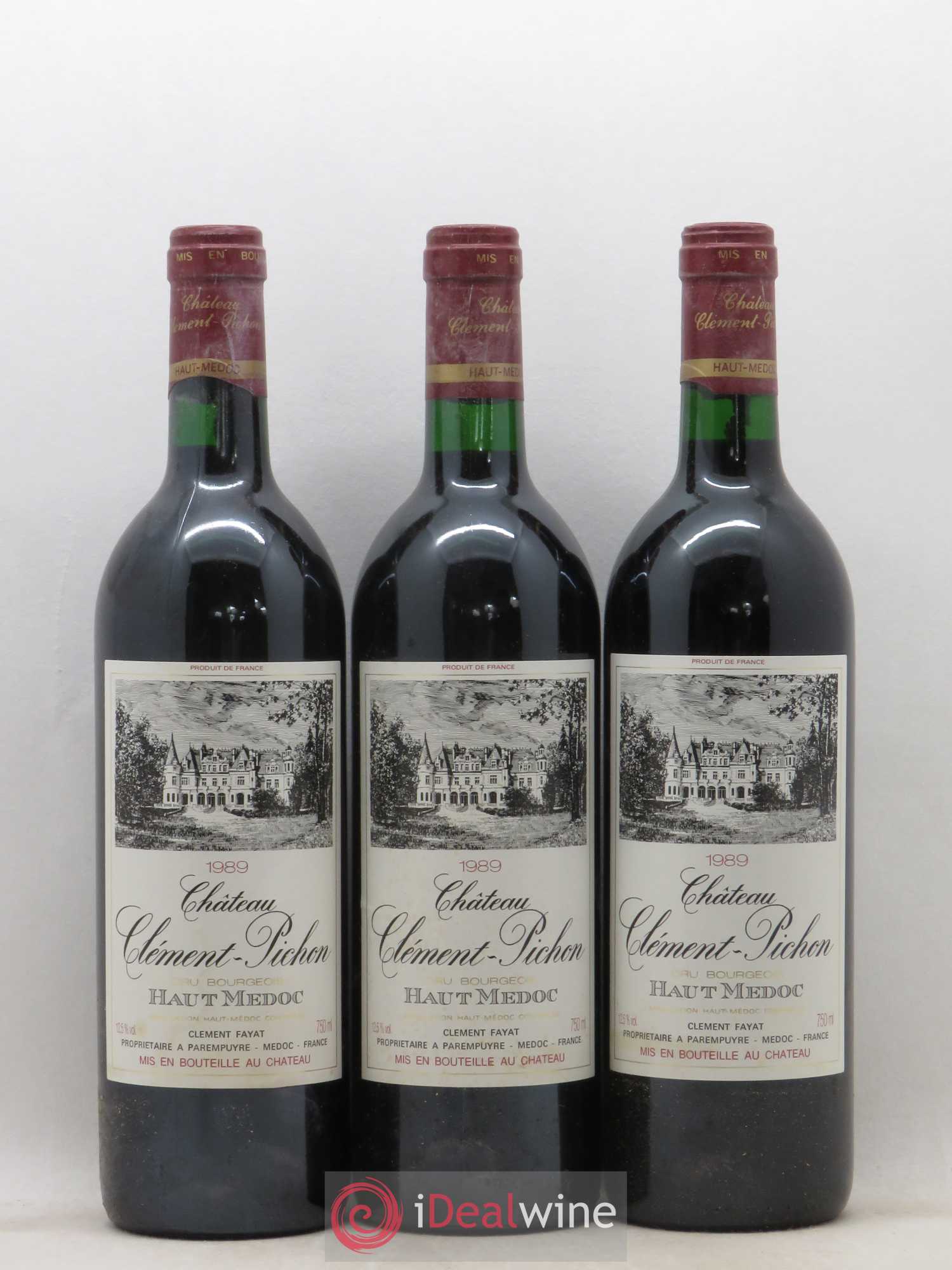 Château Clément-Pichon Cru Bourgeois 1989 - Lot de 12 bouteilles - 2
