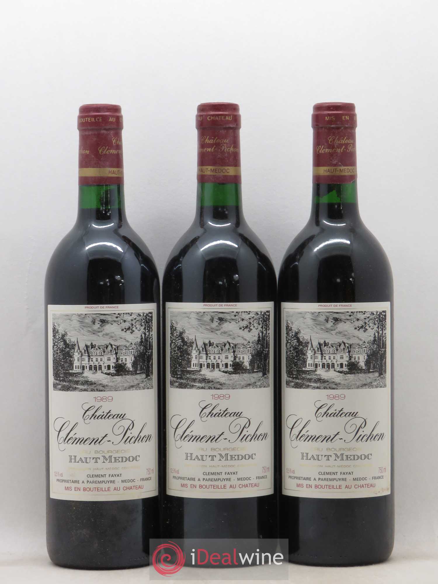 Château Clément-Pichon Cru Bourgeois 1989 - Lot de 12 bouteilles - 3