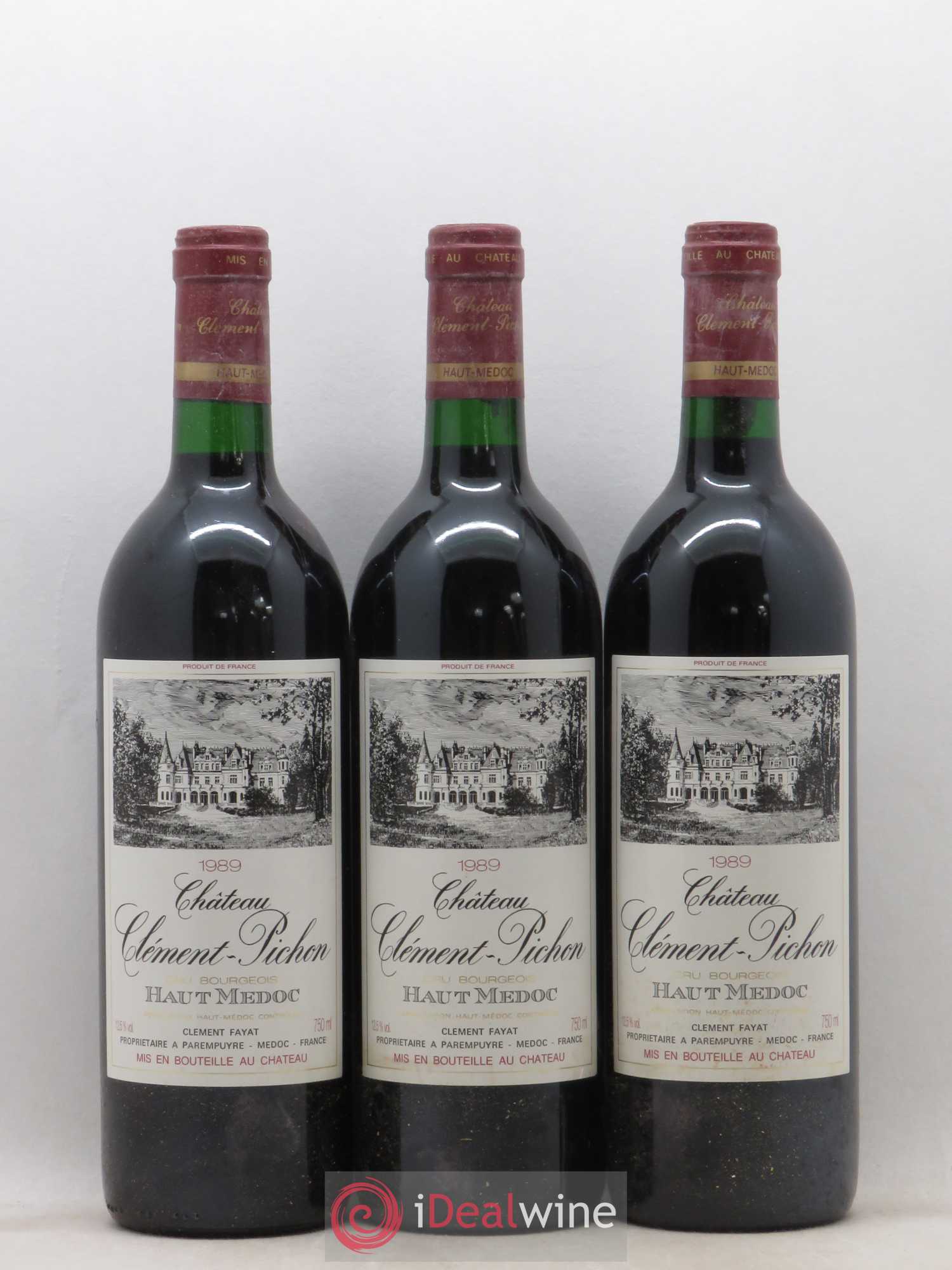 Château Clément-Pichon Cru Bourgeois 1989 - Lot de 12 bouteilles - 4