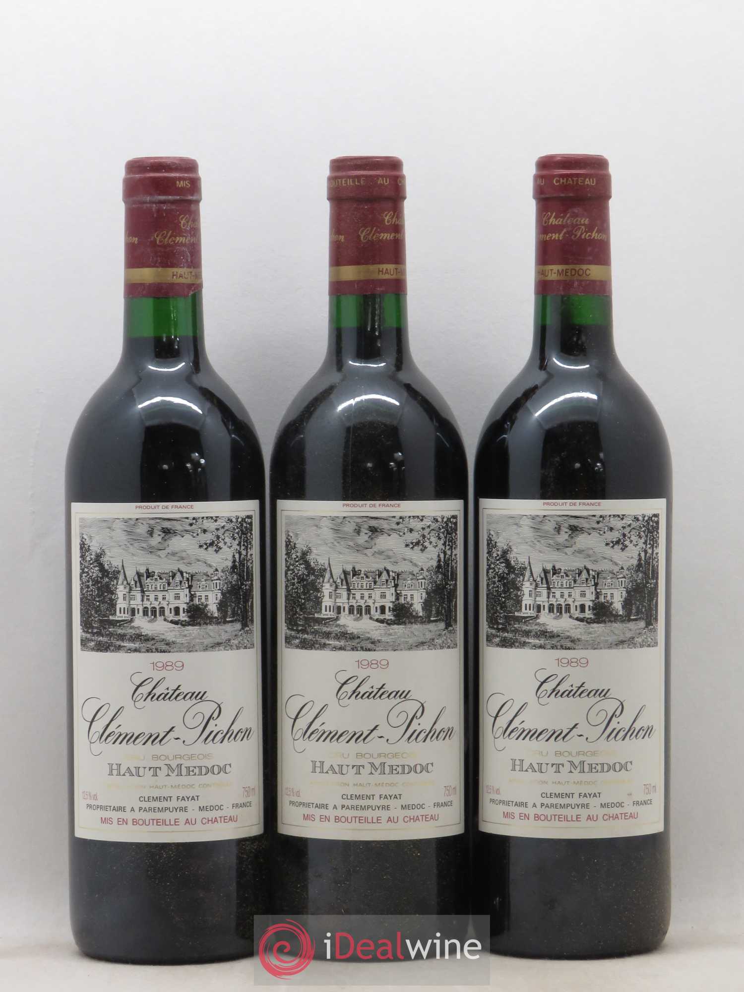 Château Clément-Pichon Cru Bourgeois 1989 - Lot de 12 bouteilles - 2